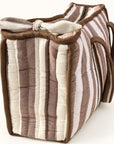 Mocha Stripe Large Tote