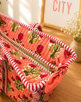 Peach Boota Large Tote
