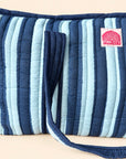 Navy Stripe Large Tote