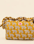 The Mustard Cheetah Hair Tool Bag