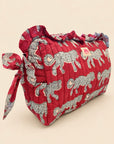 The Burgundy Tiger Hair Tool Bag