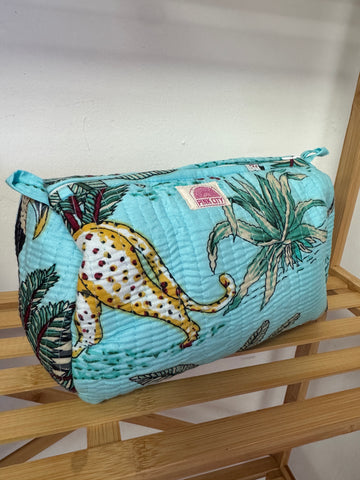 Turquoise Jungle Set of 3 Washbags  image 0