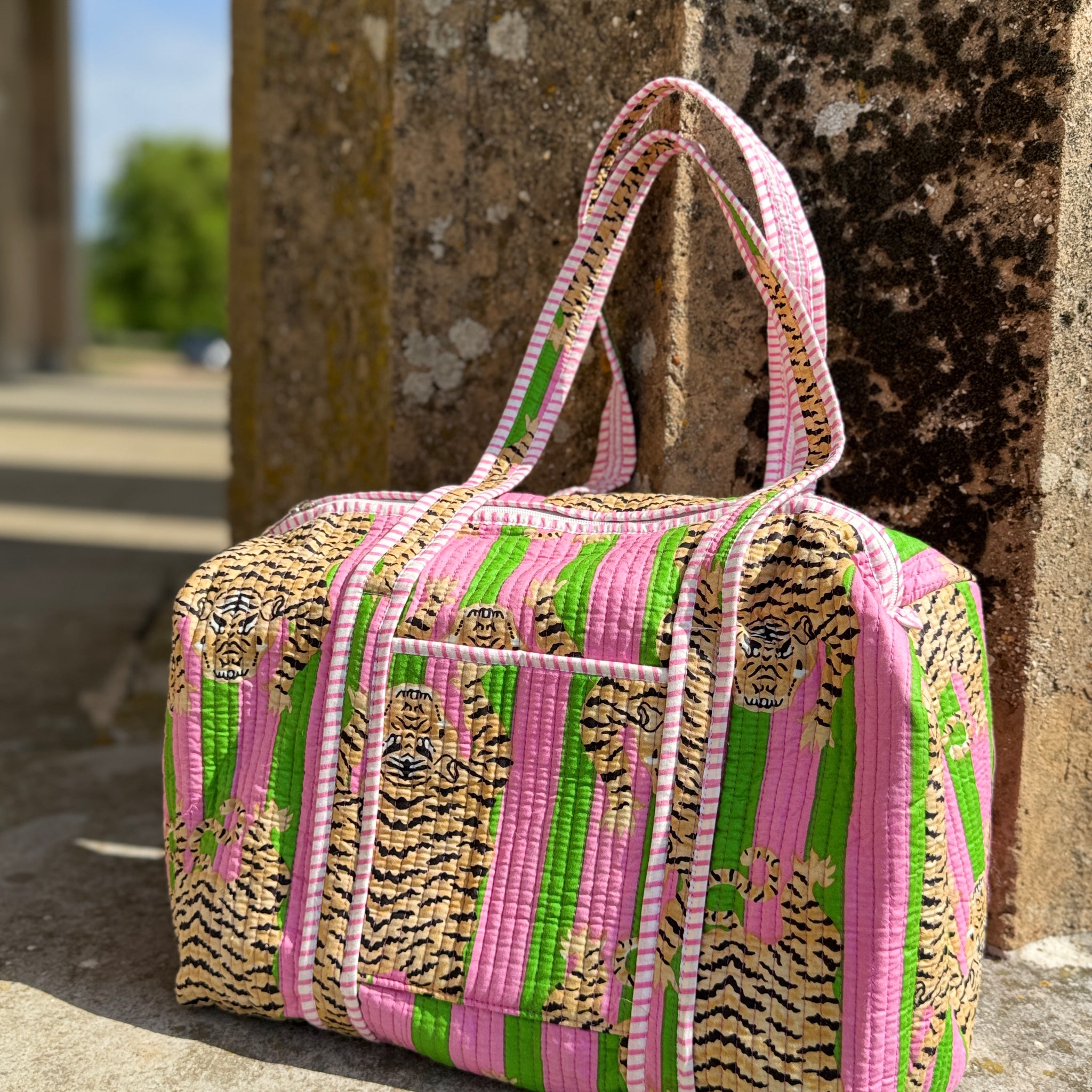 Pink Power Cat Duffle Bag image 0