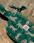 Green Leopard Crossbody Bag
