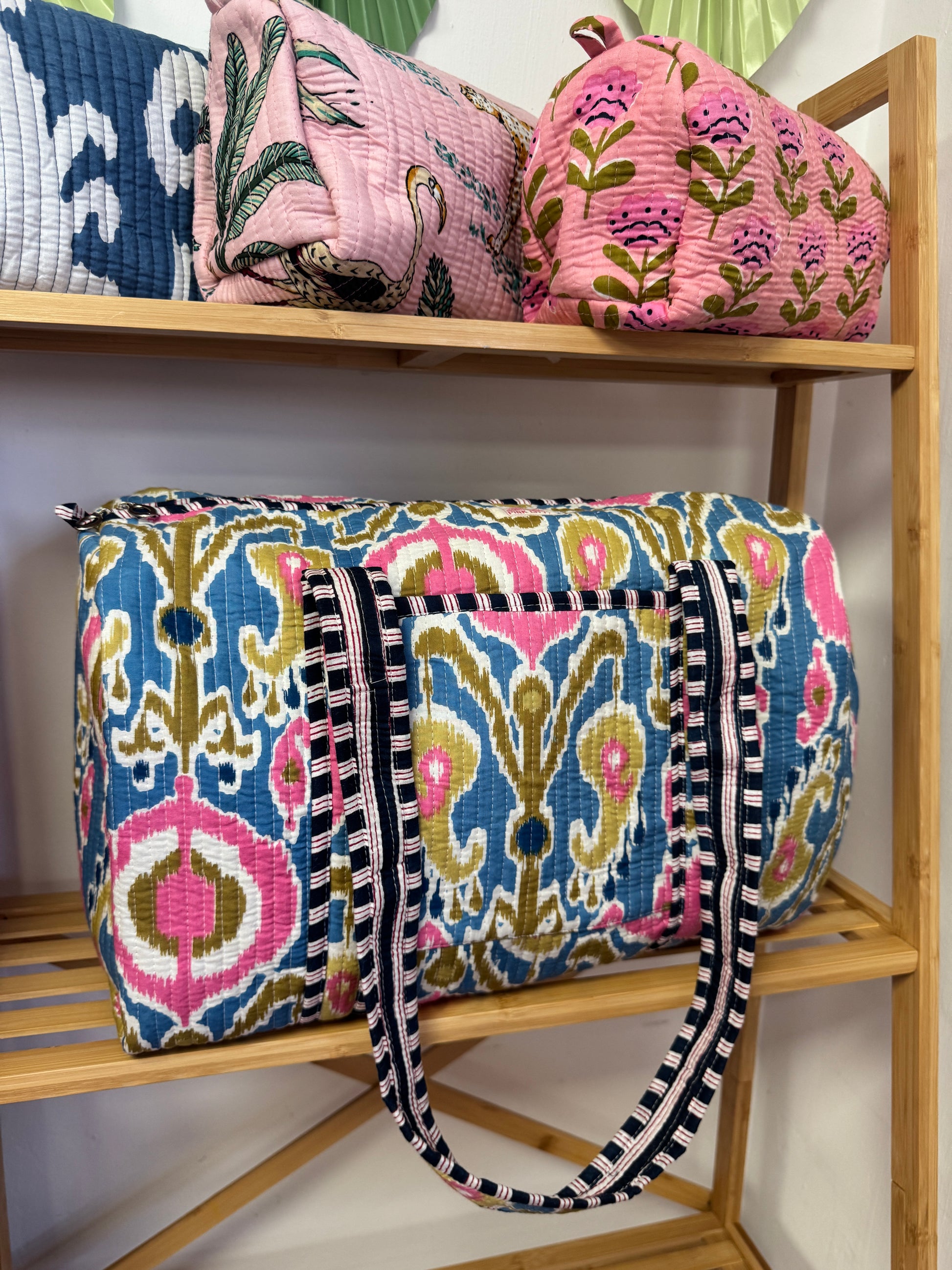 Neon blue brushstroke Weekend Bag  image 1