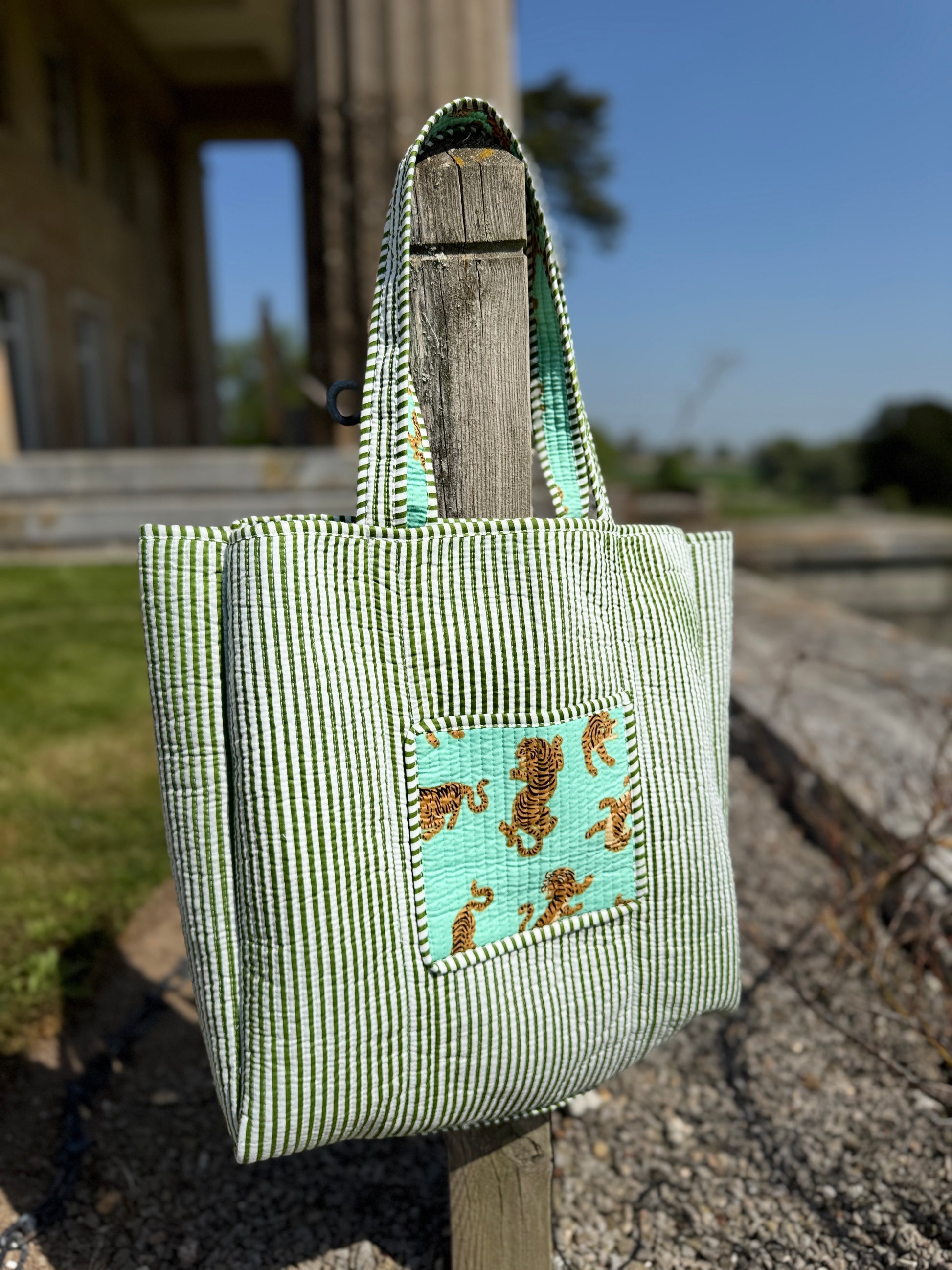Roar & Roam Mint Reversible Tote  image 1