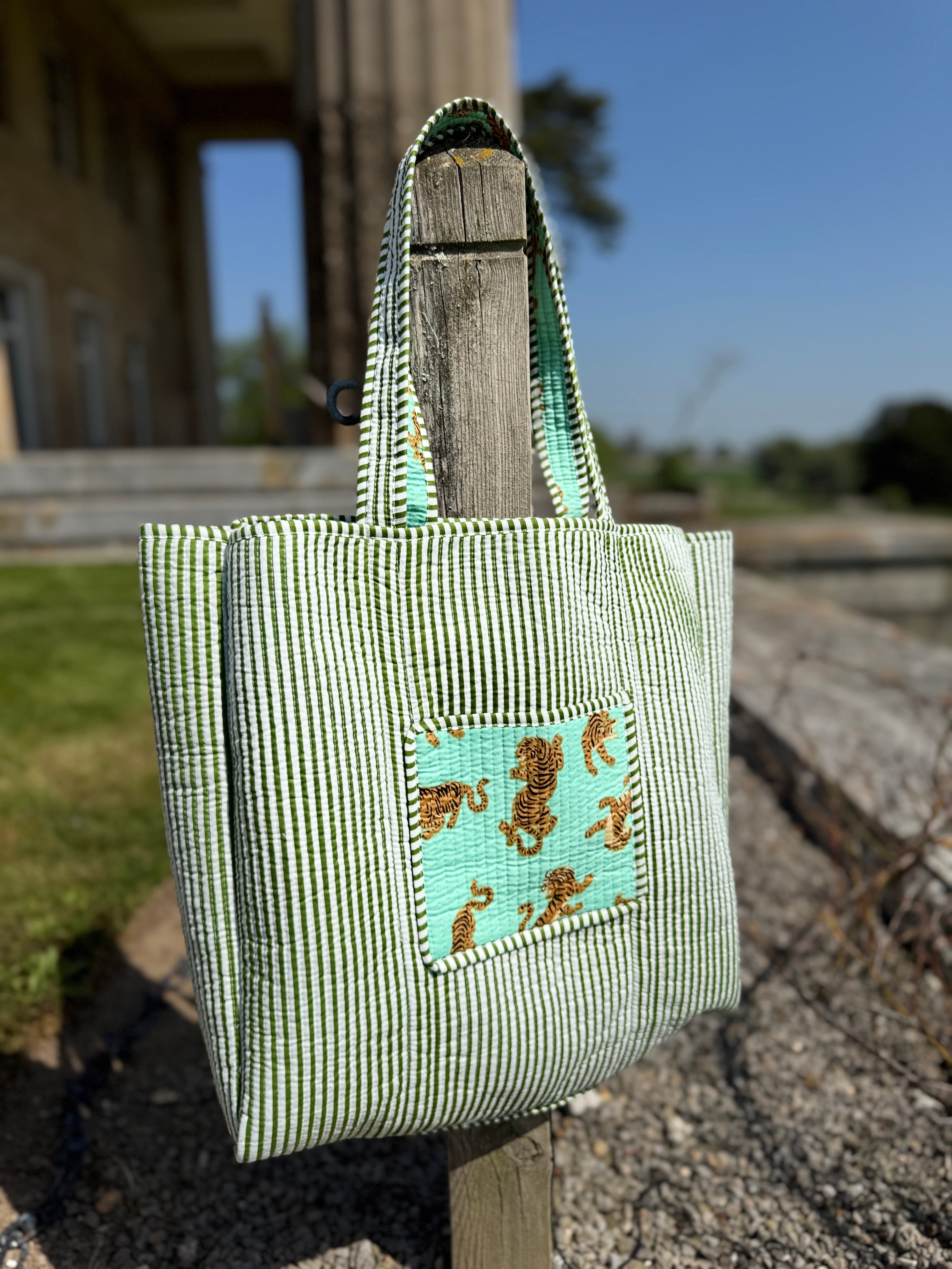 Roar & Roam Mint Reversible Tote  image 1
