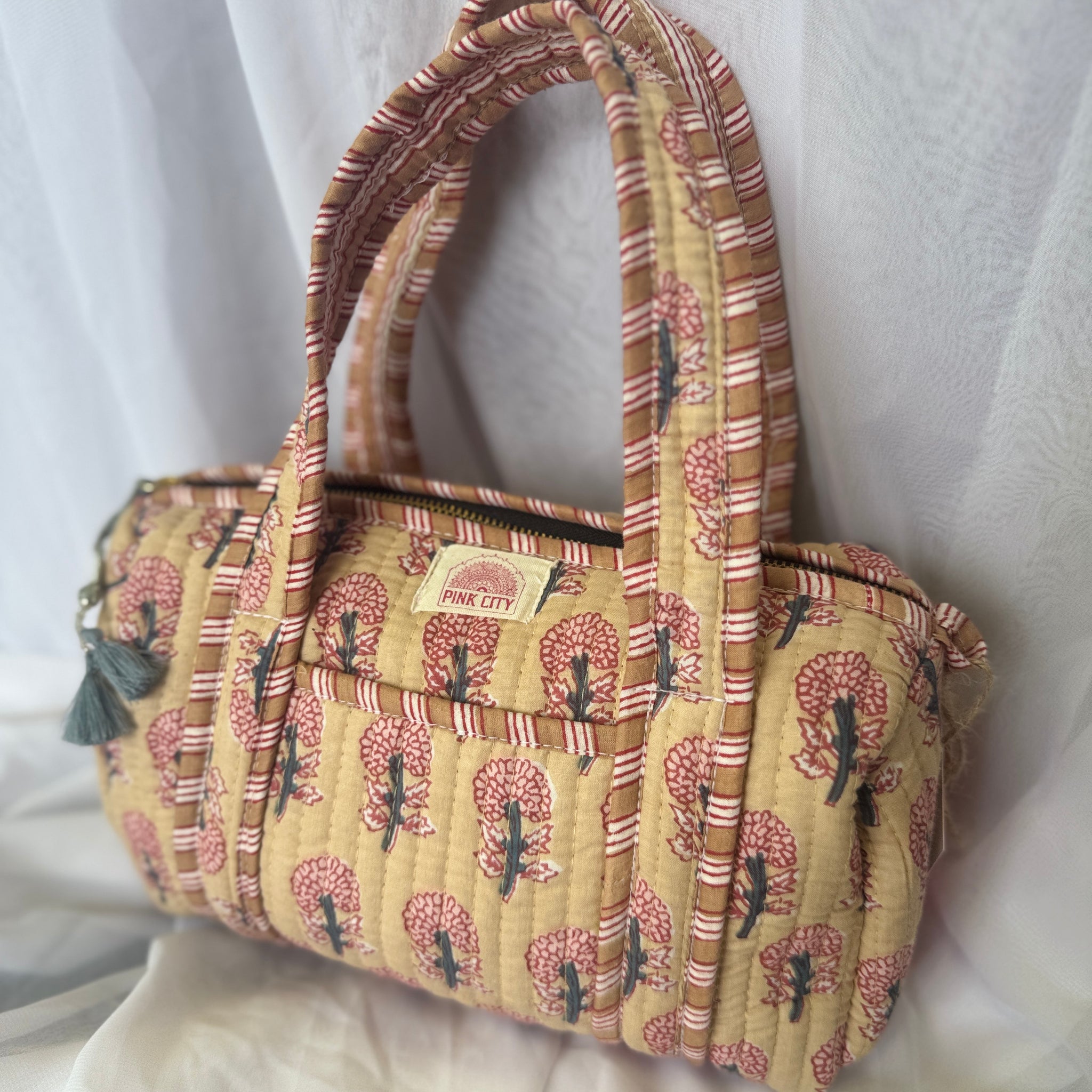 Mini Duffle - Beige Floral  image 0