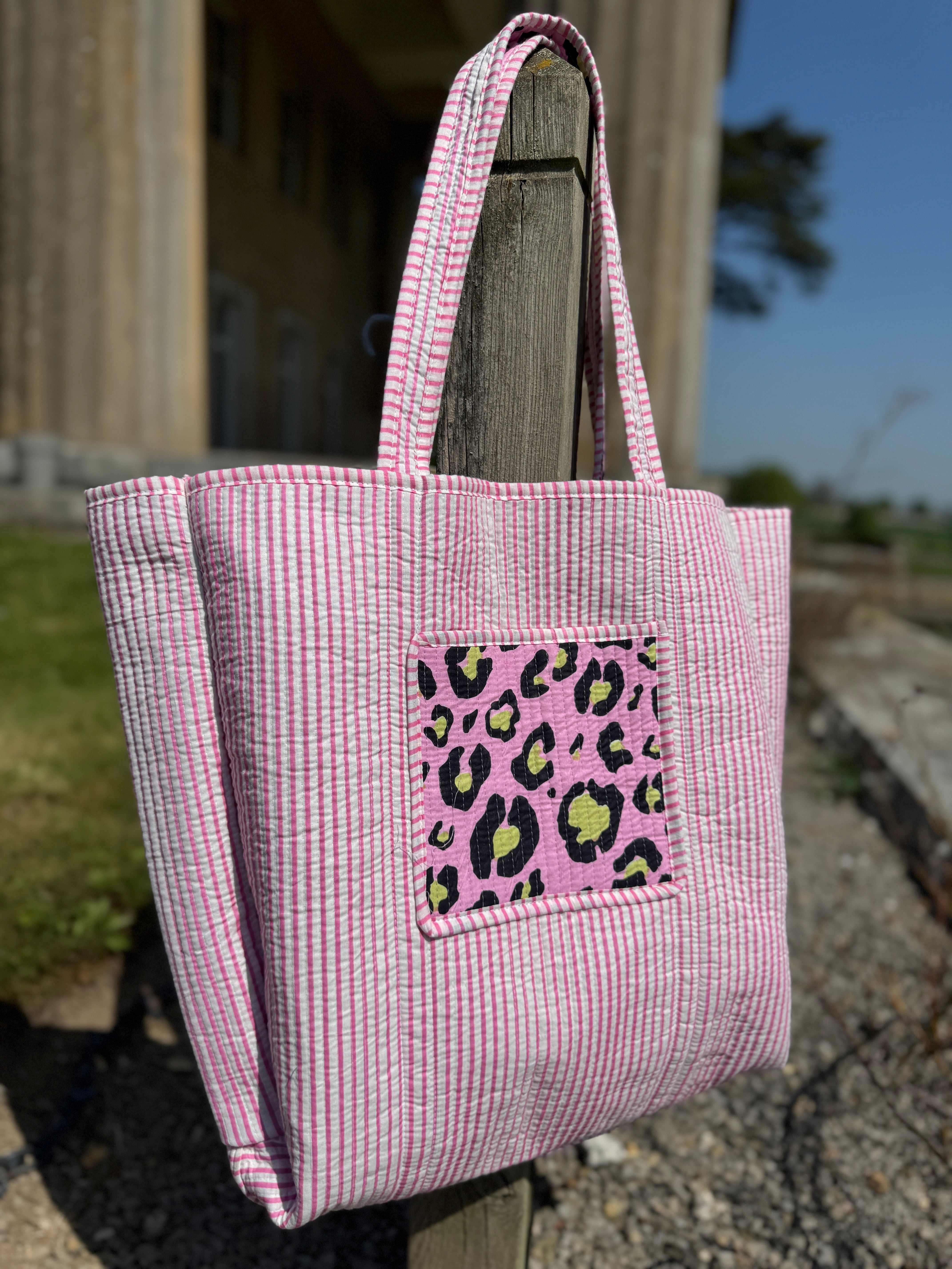 Electric Pink Reversible Tote image 1