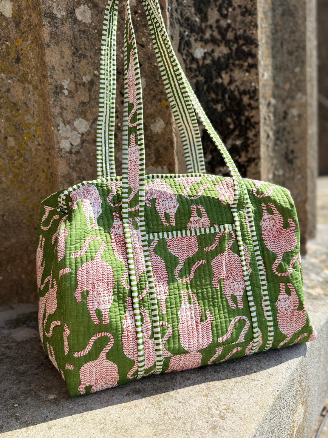 Olive Prowl Tiger Duffle Bag image 0