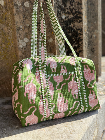 Olive Prowl Tiger Duffle Bag image 0