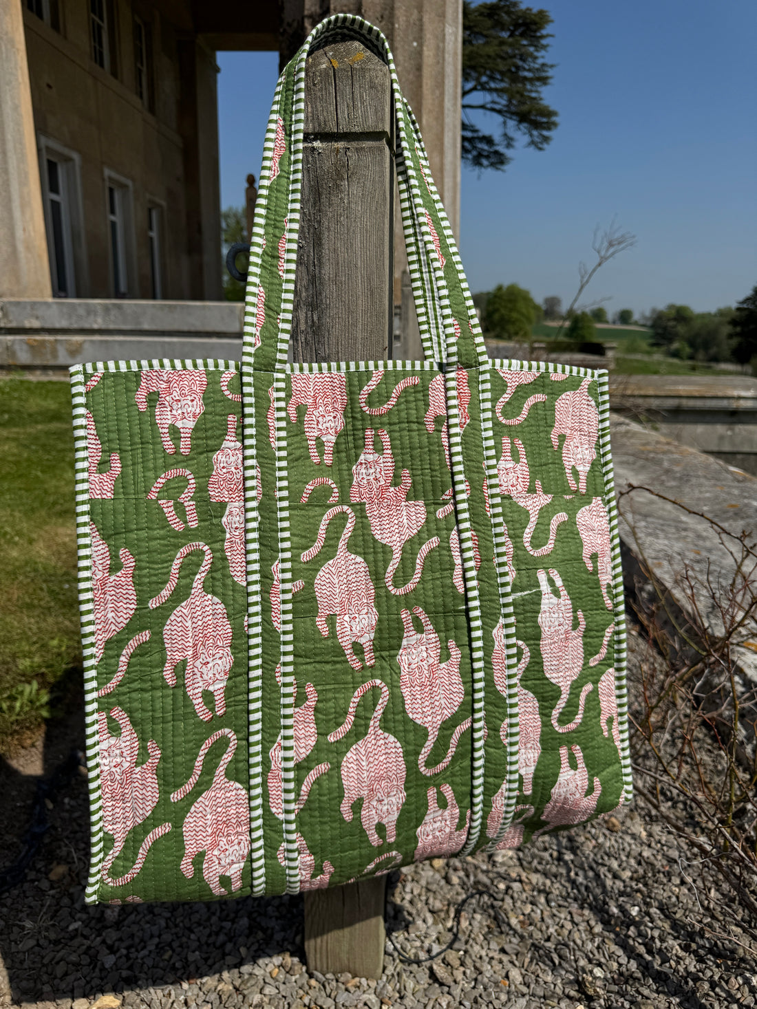 Olive Prowl Reversible Tote image 0