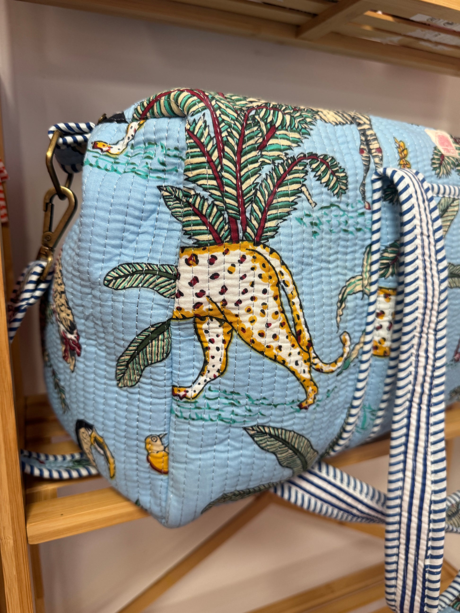 Light Blue Jungle Weekend Bag image 2