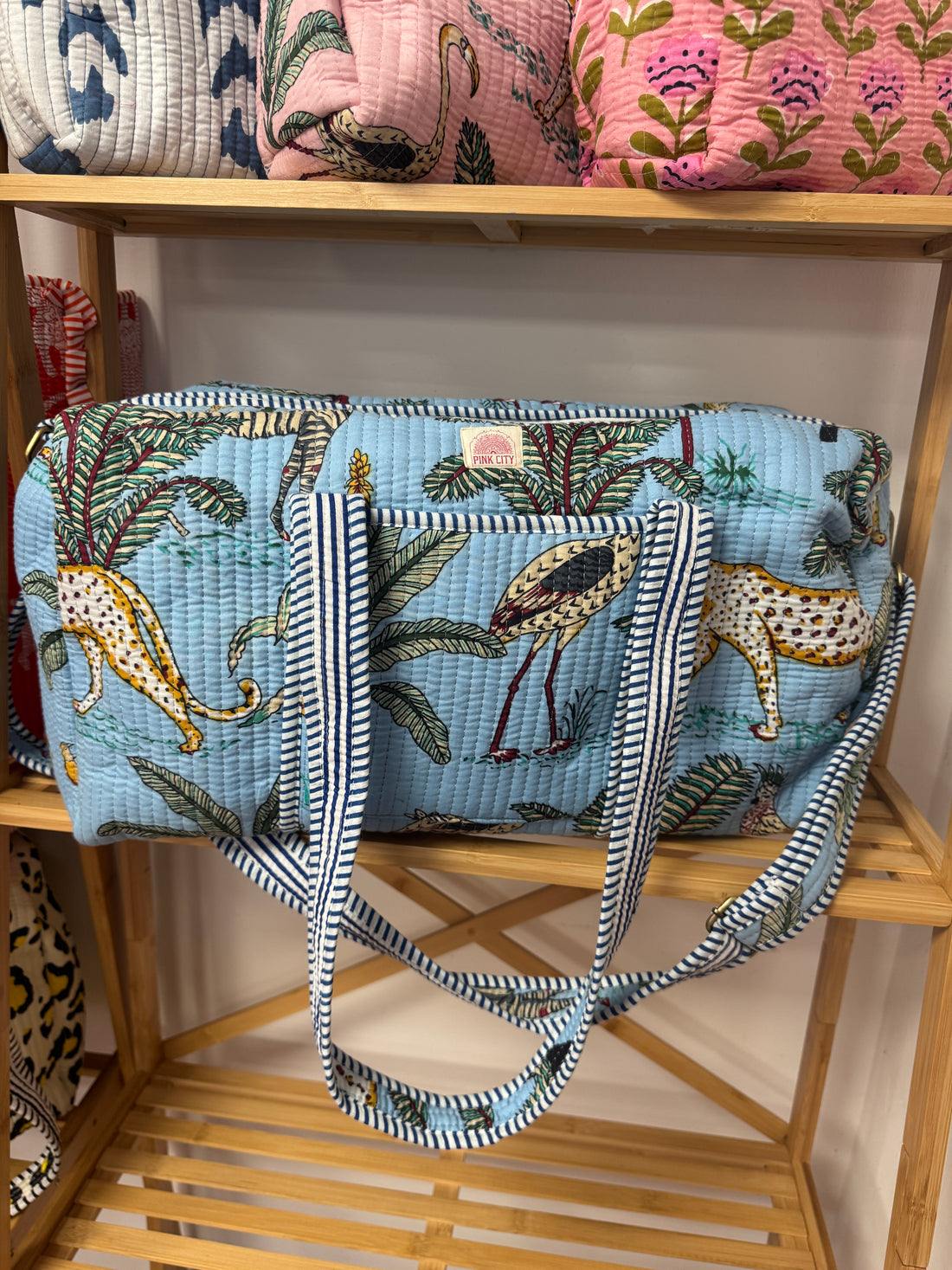 Light Blue Jungle Weekend Bag image 0