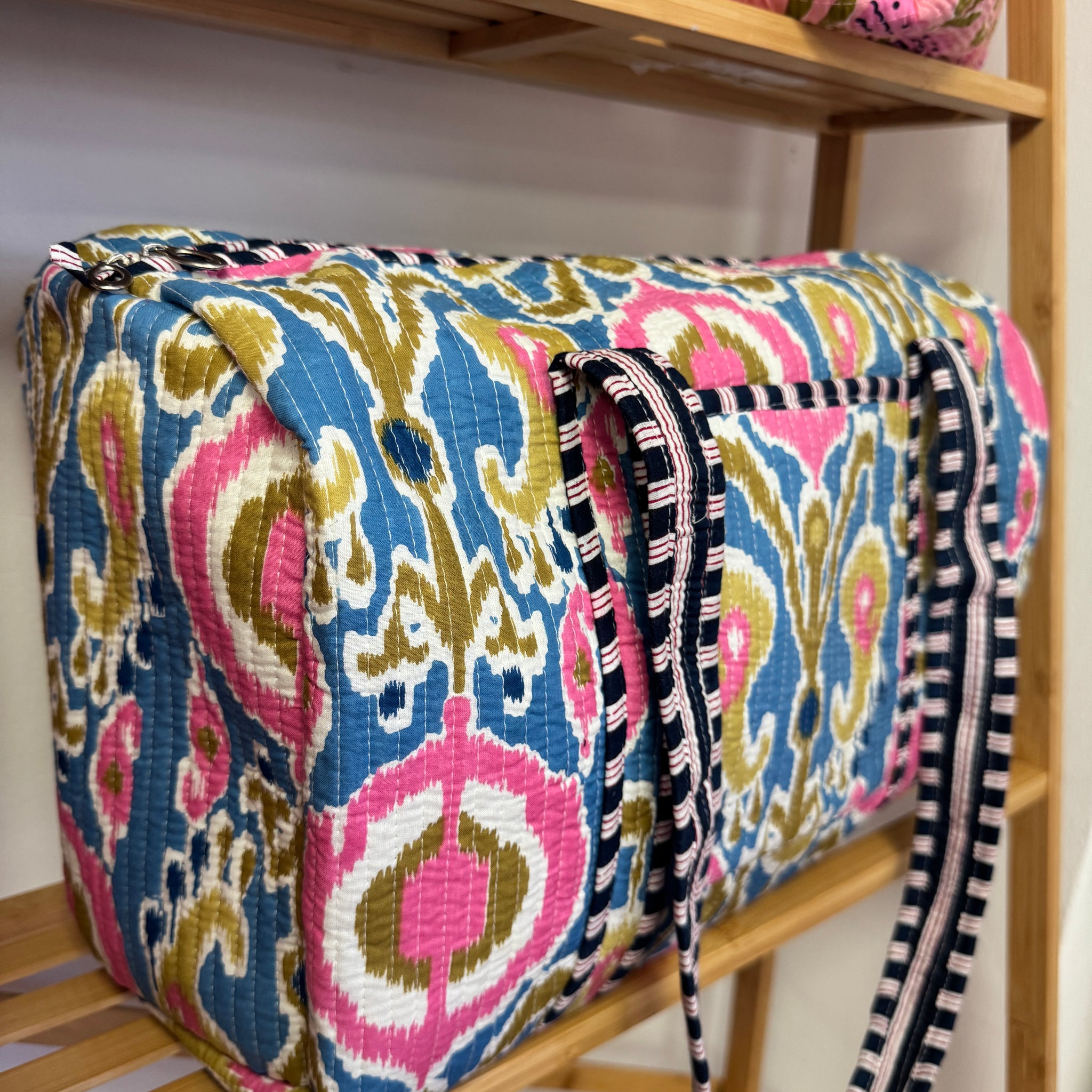 Neon blue brushstroke Weekend Bag  image 0