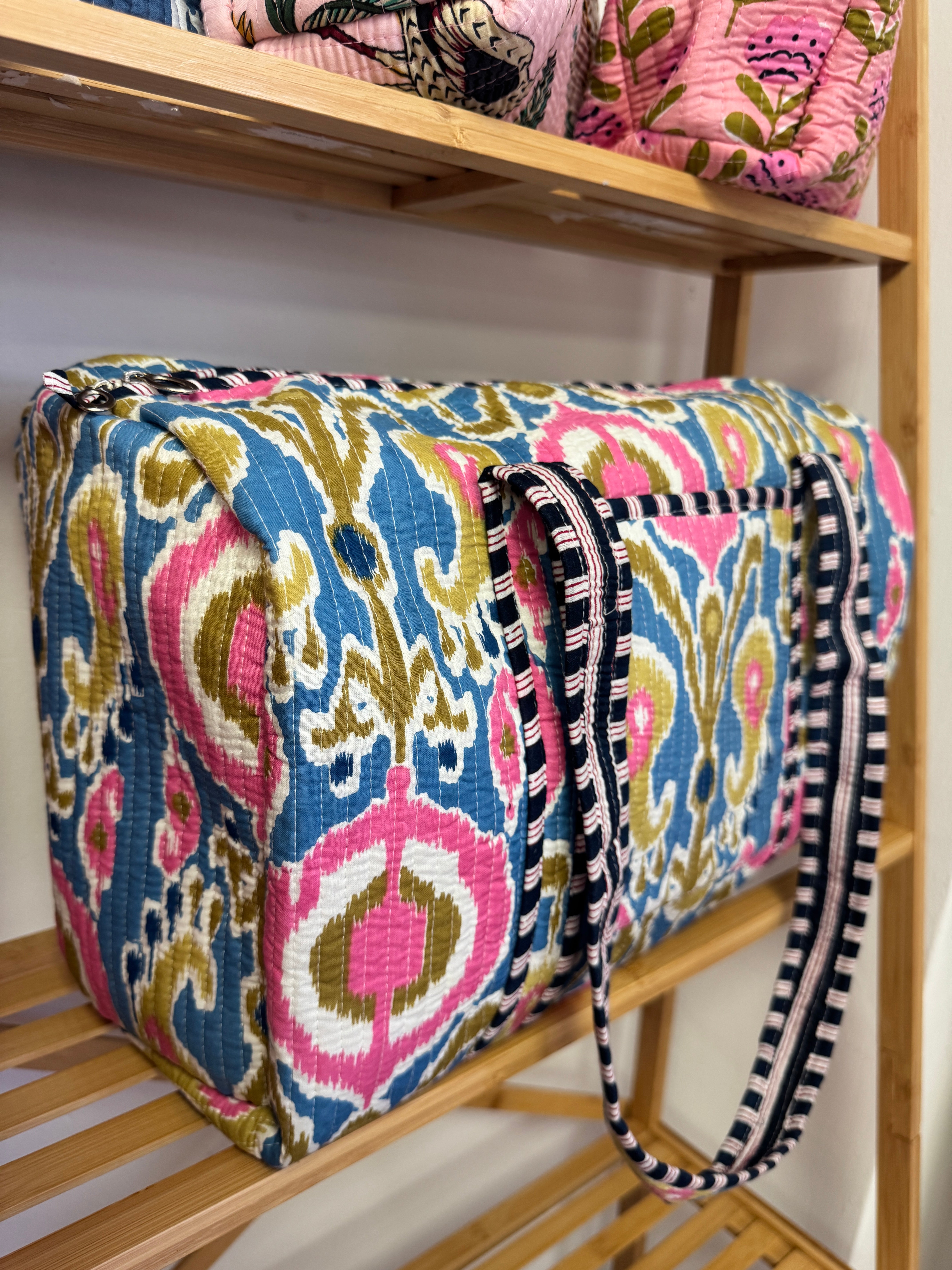 Neon blue brushstroke Weekend Bag  image 0
