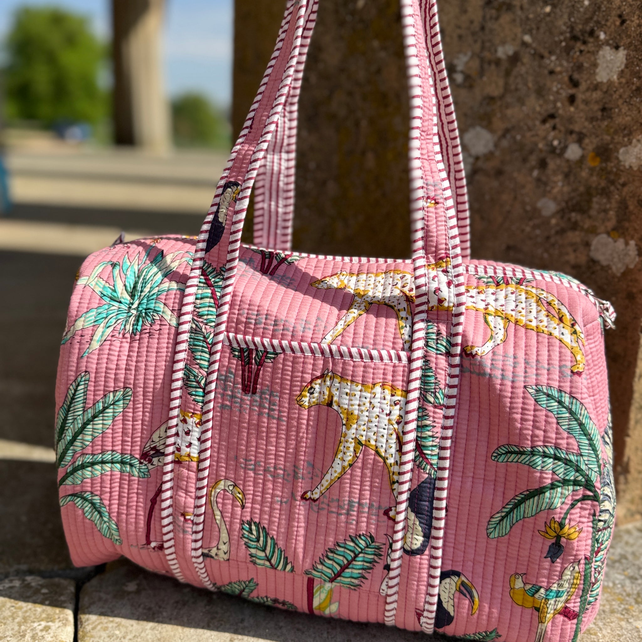 Pink Jungle Duffle Bag image 0