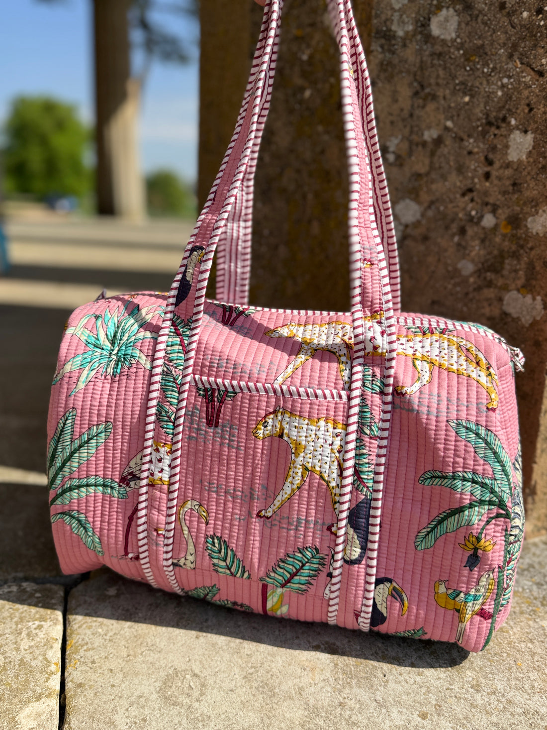 Pink Jungle Duffle Bag image 0