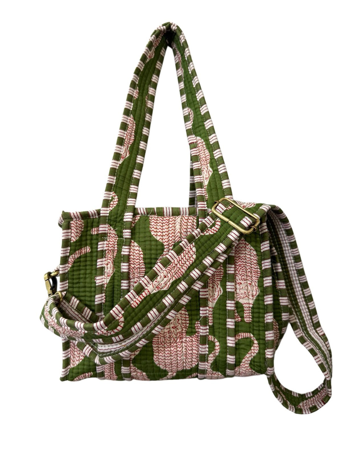 MINI TOTE Green Leopard  image 0