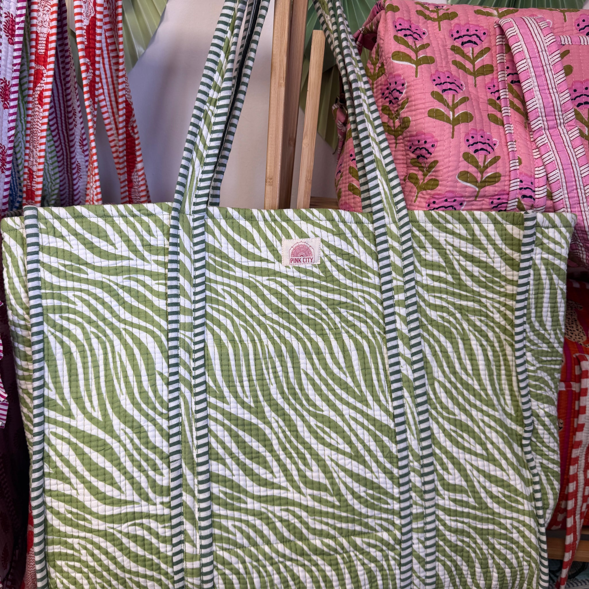 Green Zebra Tote image 0