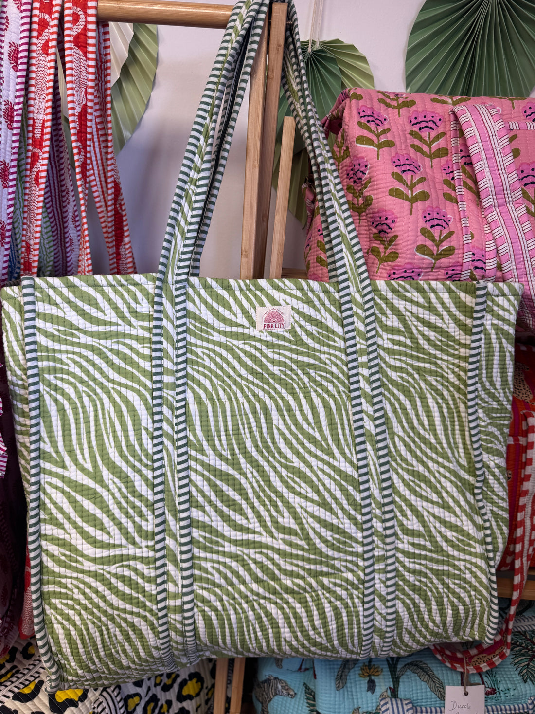 Green Zebra Tote image 0