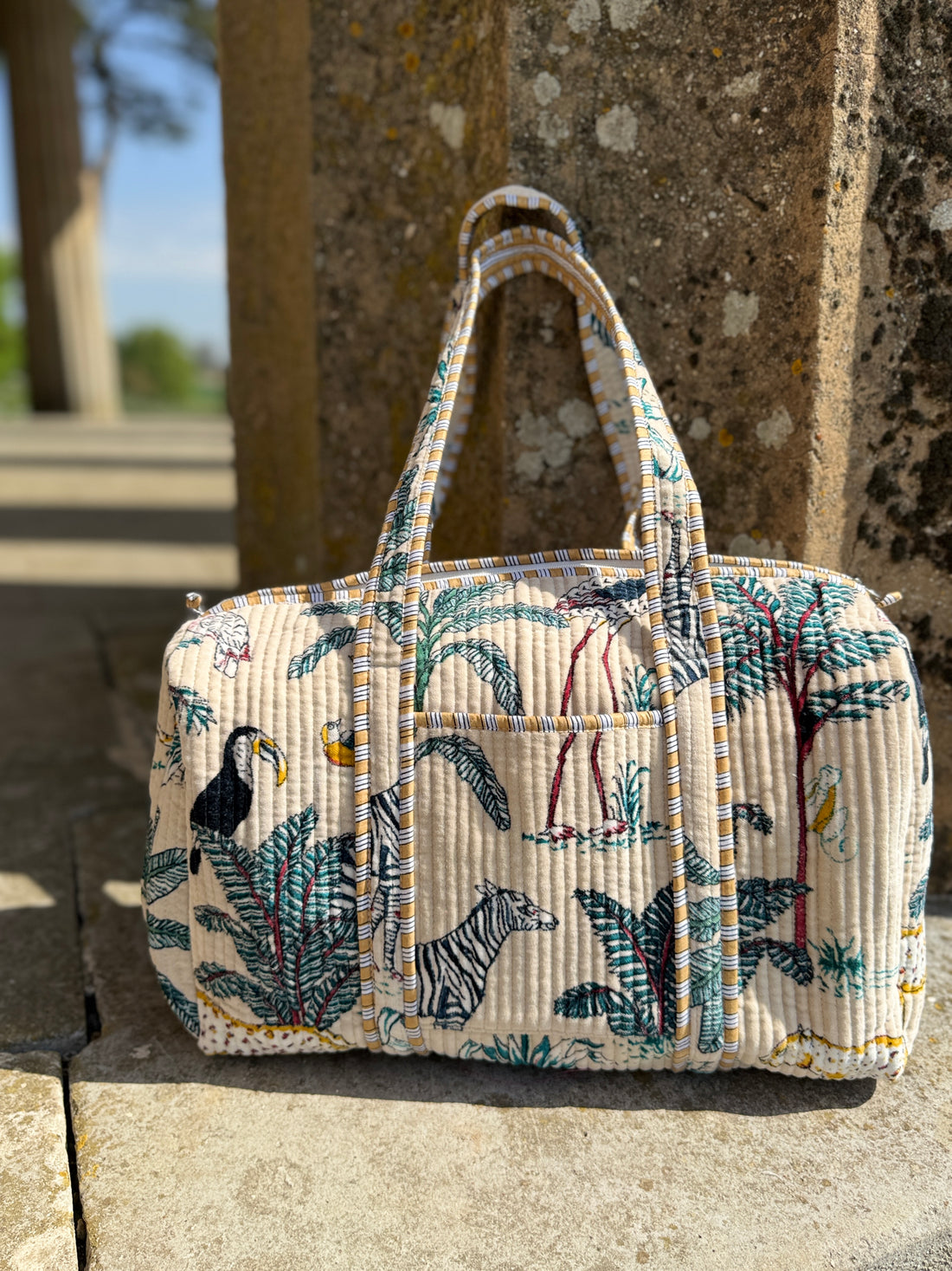Toucan Tango Velvet Duffle Bag image 0