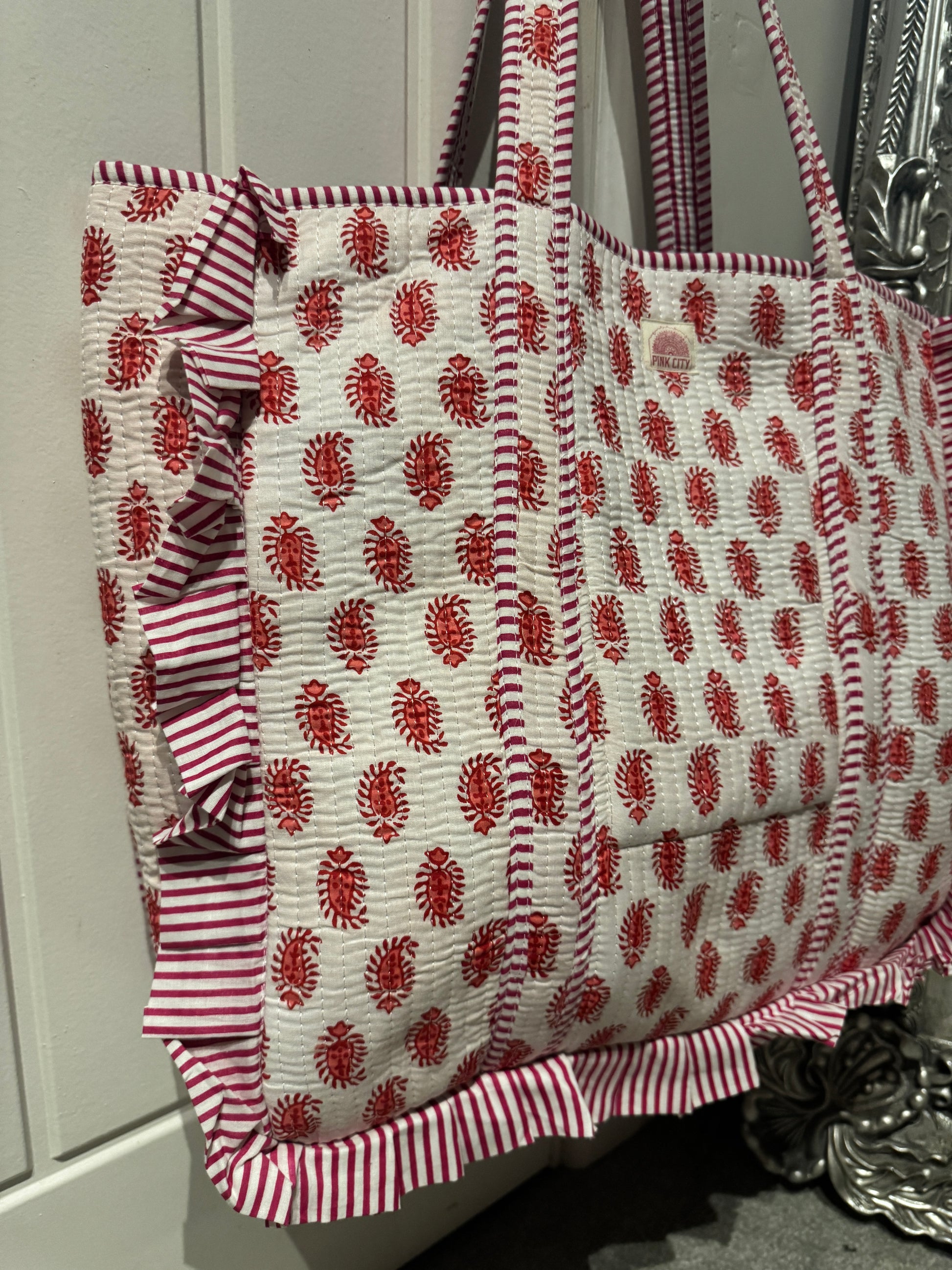 Pink Petal Frill Tote  image 1