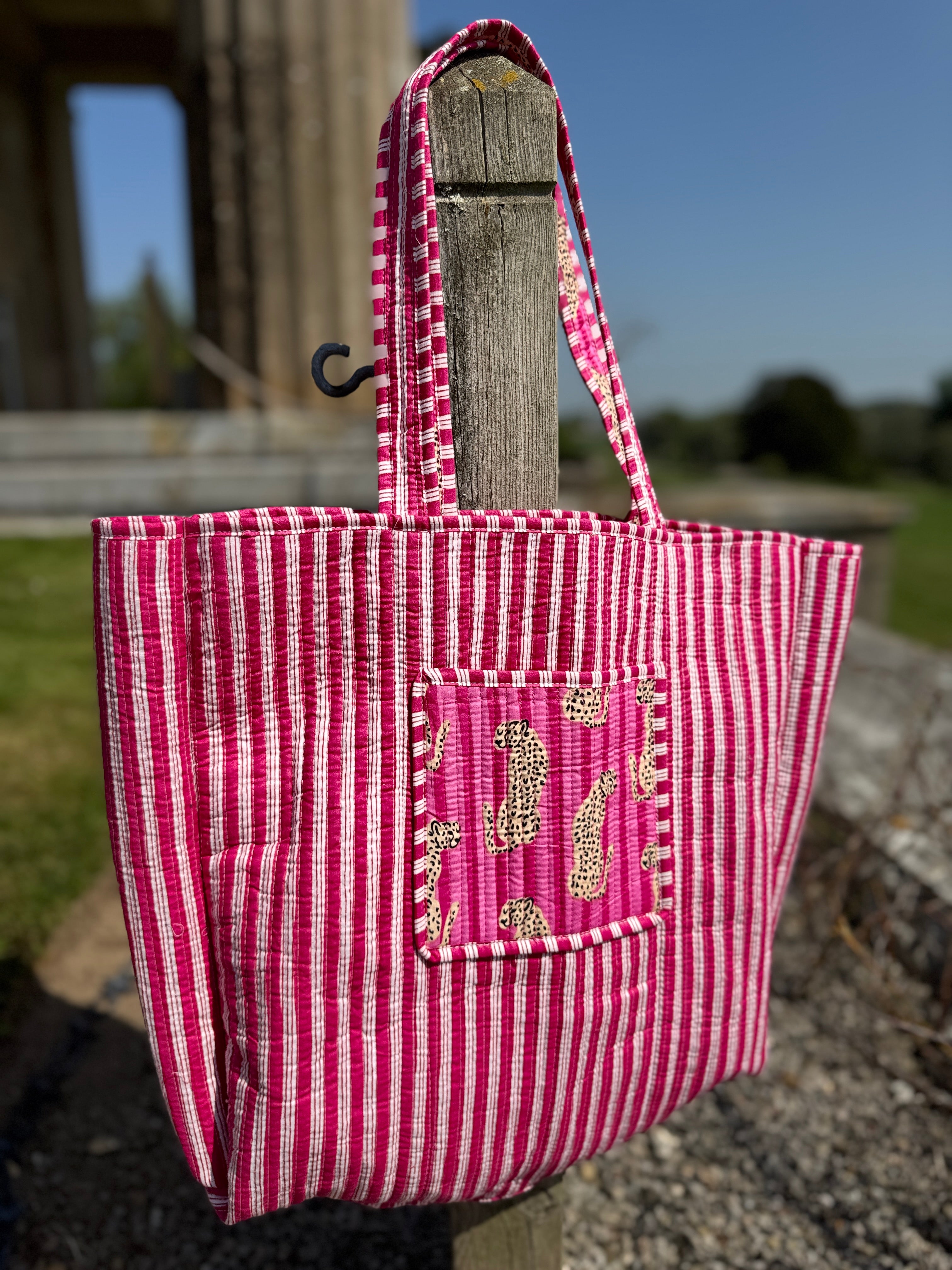 Panther Pink Reversible Tote image 1