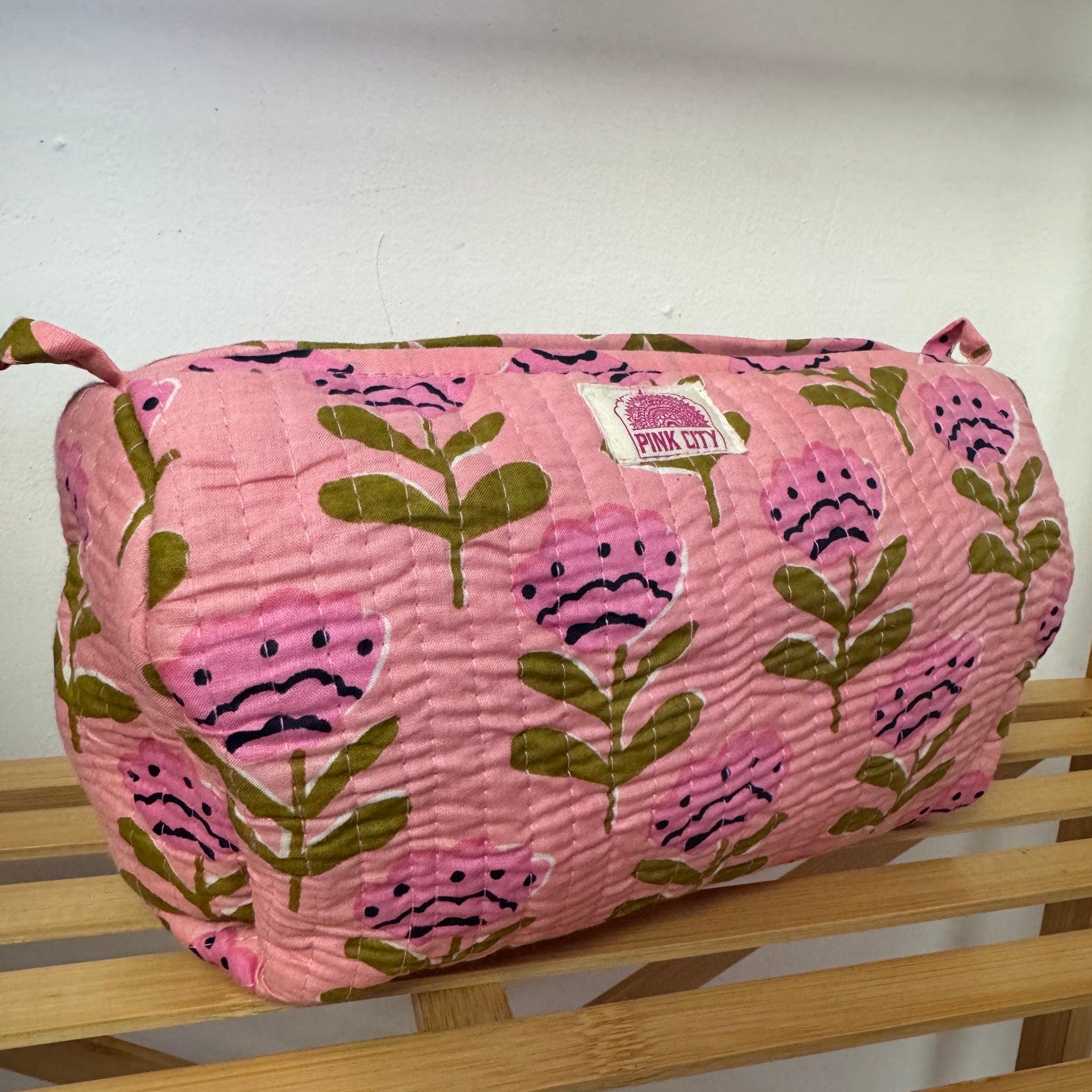Poppy Pink set of 3 washbags  image 0
