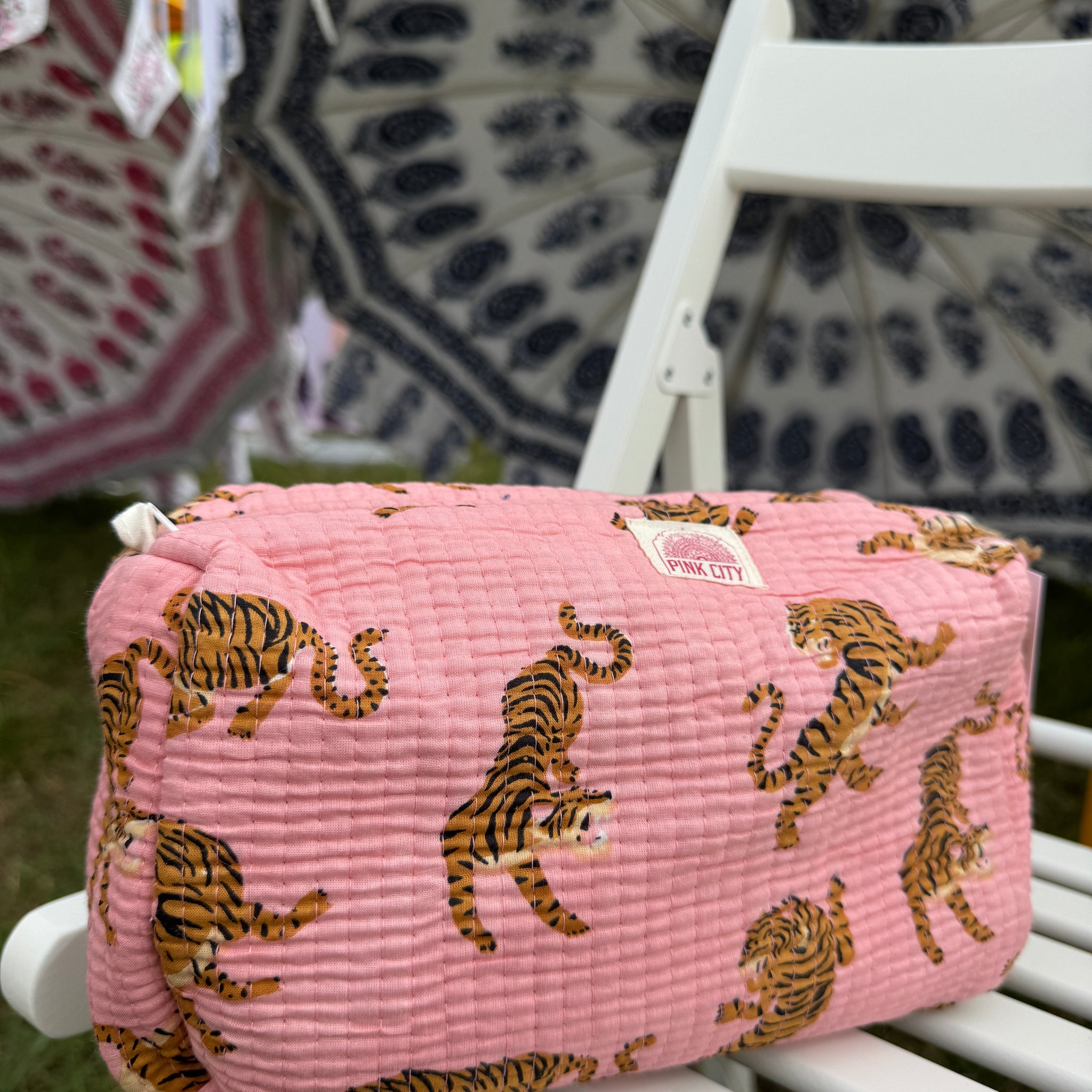 Pink Leopard set of 3 washbag image 0