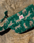 Green Leopard Crossbody Bag