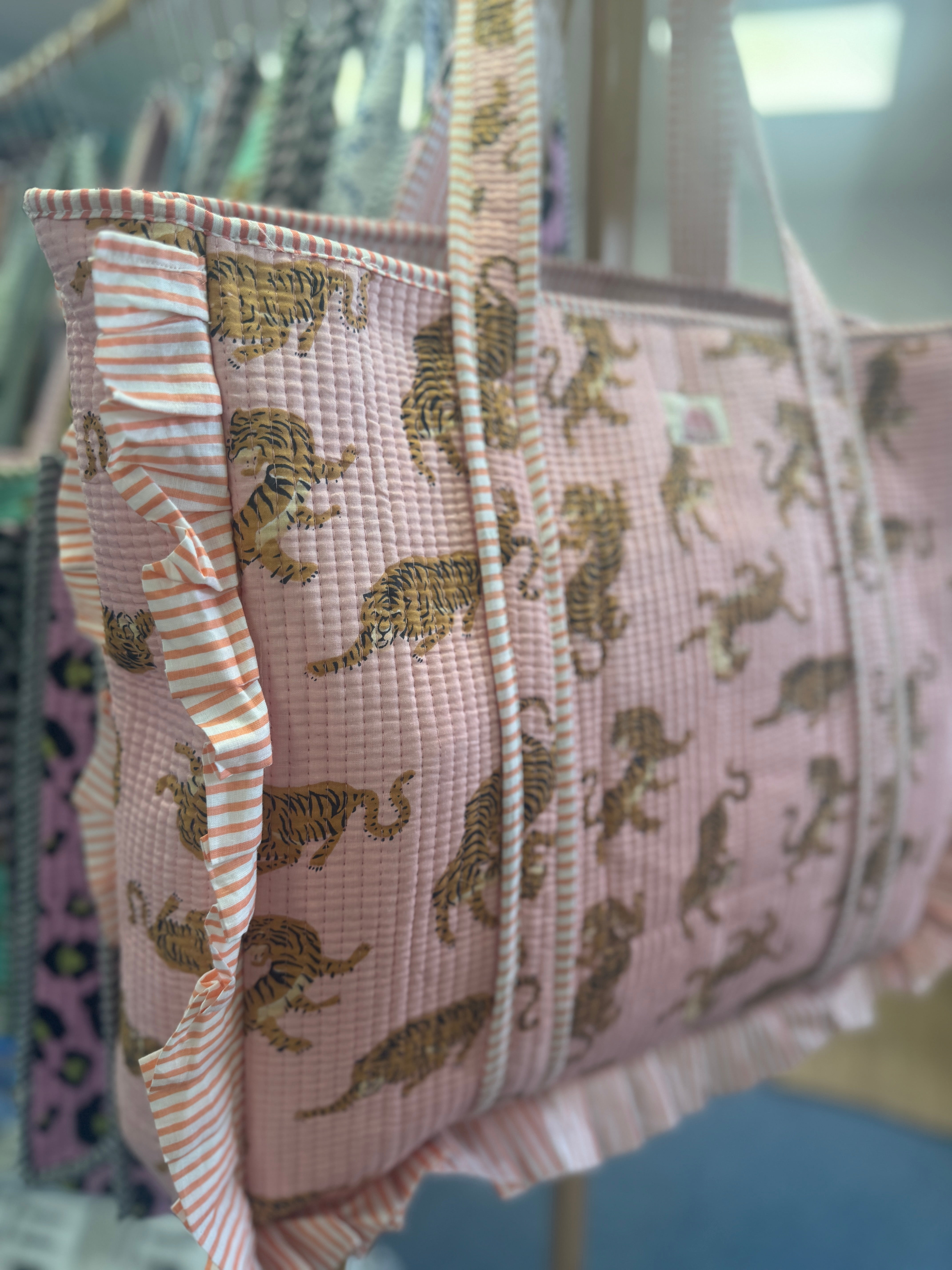 Pink Tiger Frill Tote