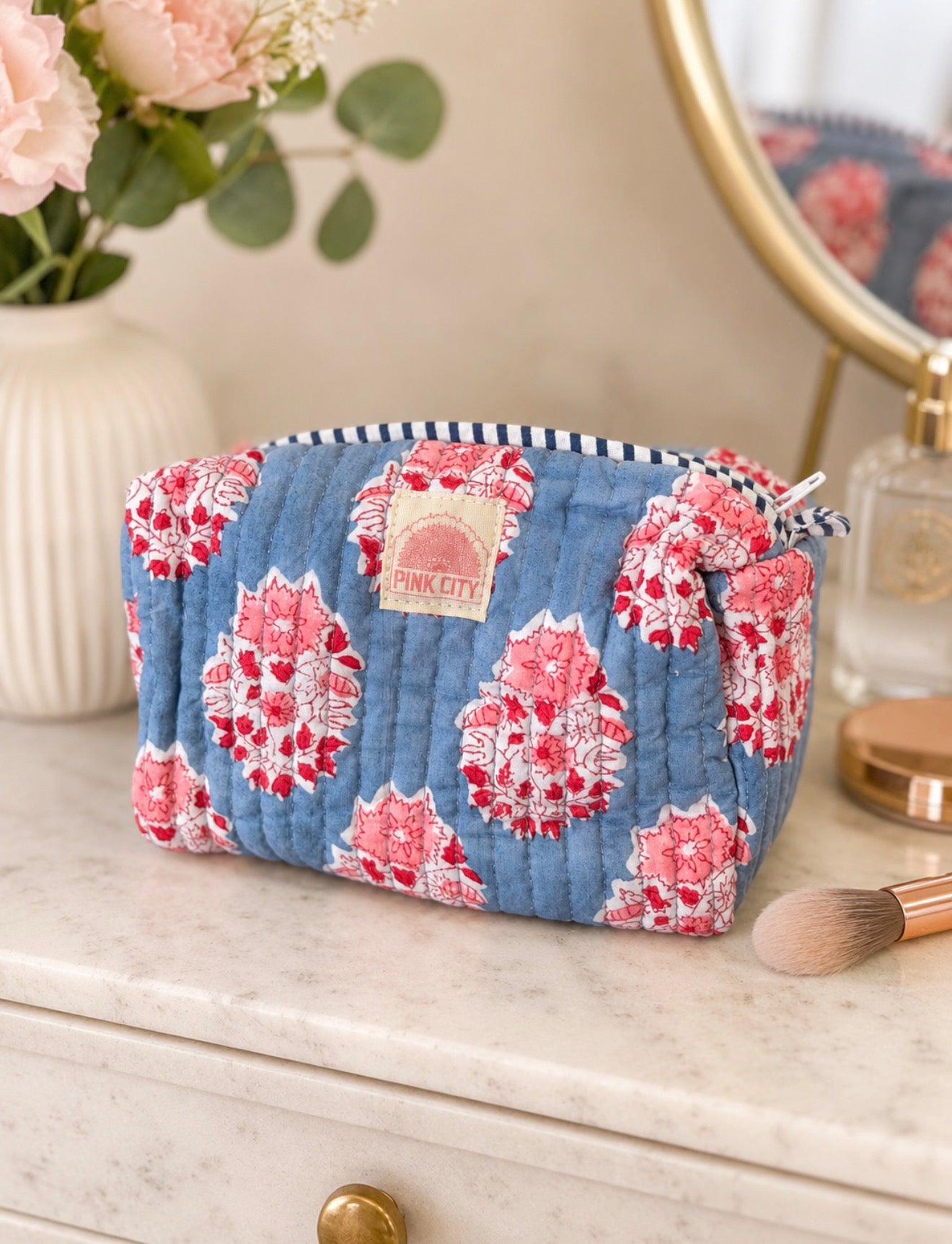 Blue Boota Set Of 3 Washbags