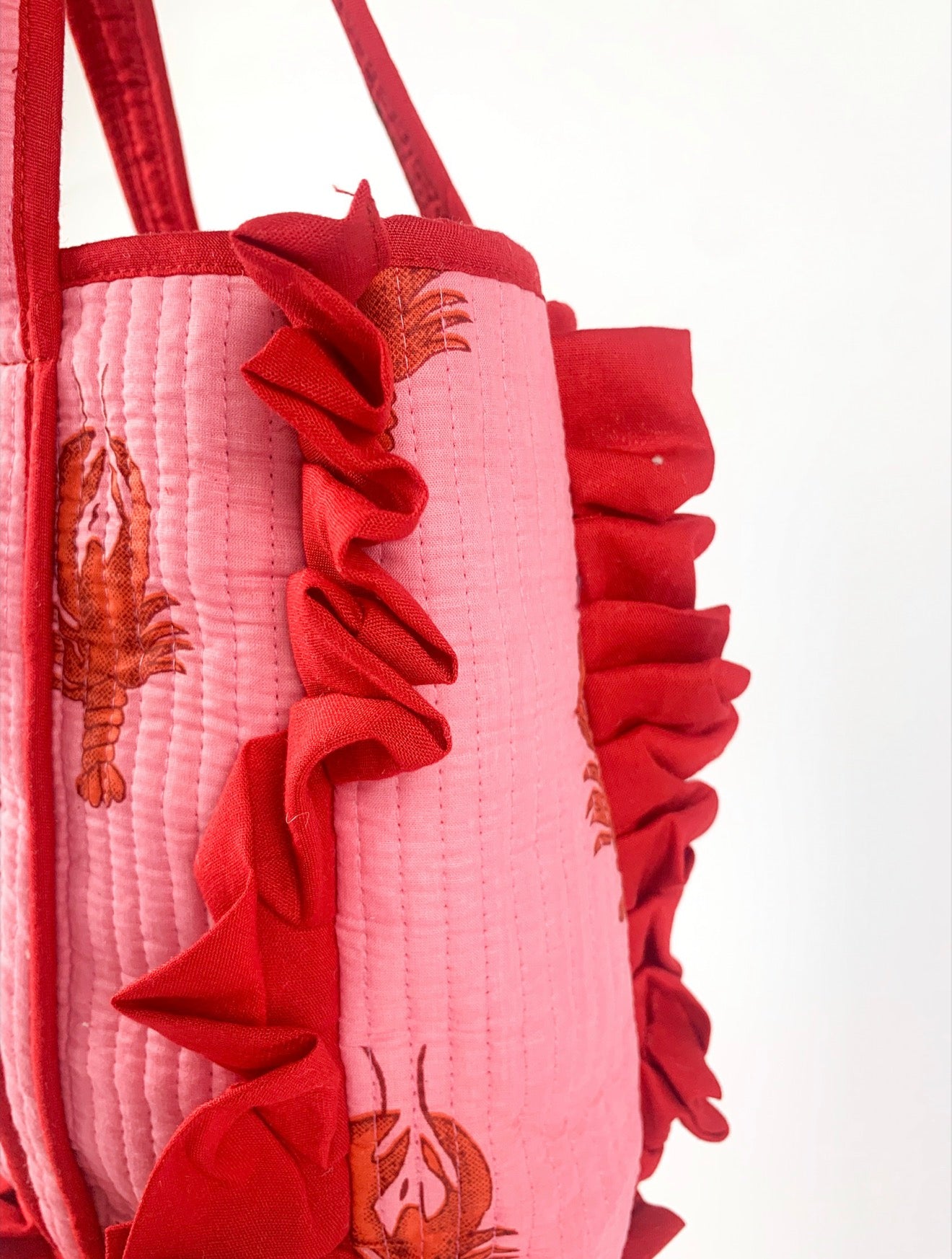 Pink Lobster Frill Tote