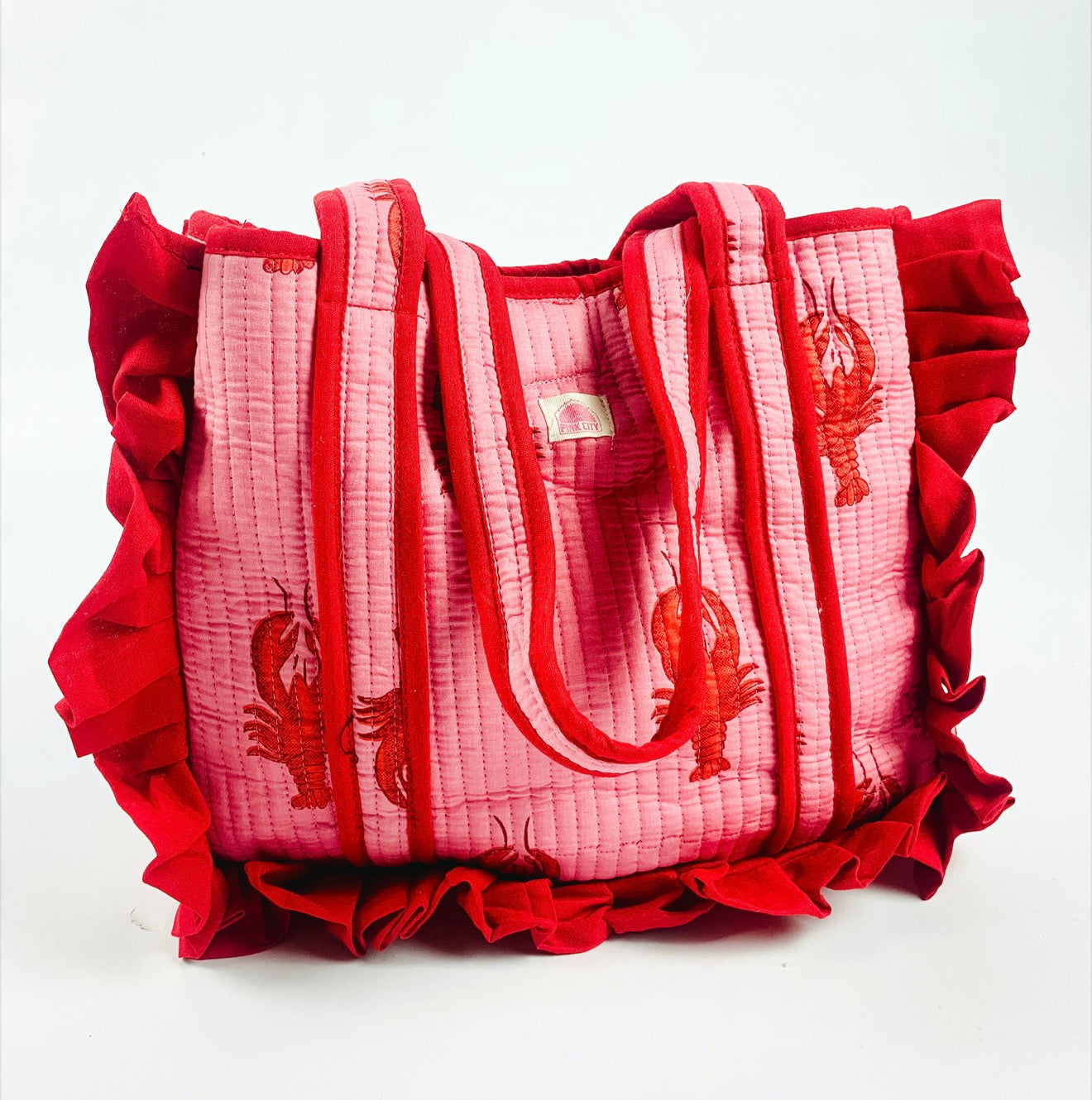 Pink Lobster Frill Tote