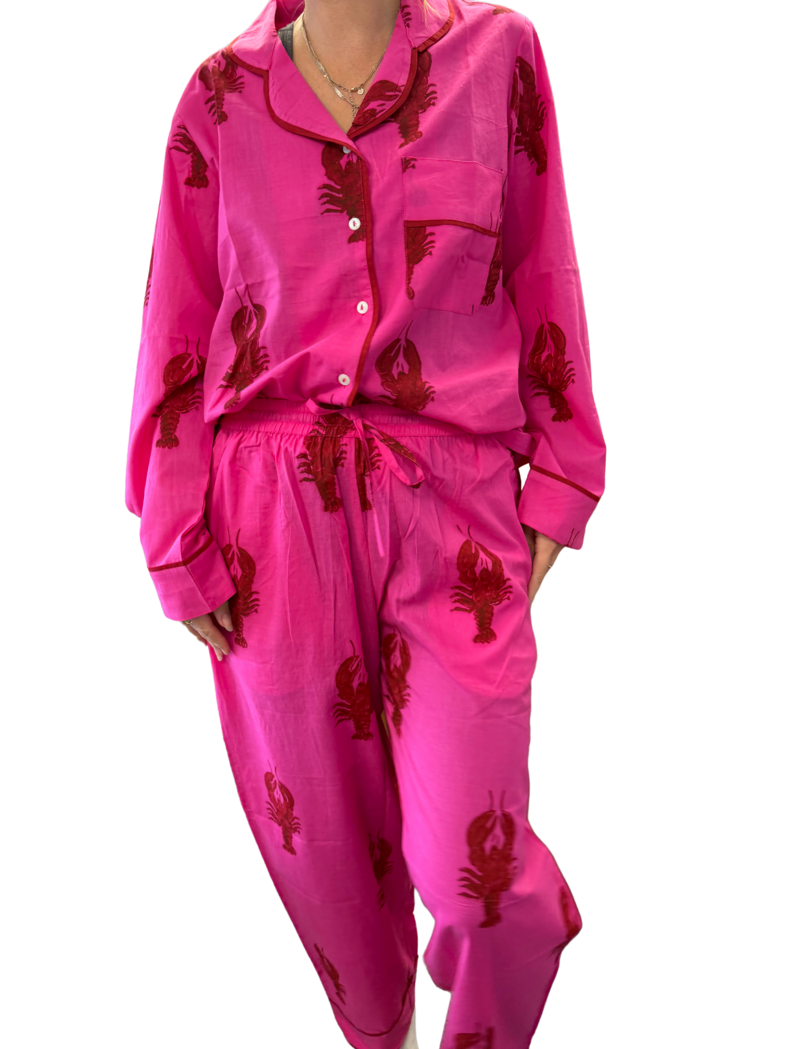 PRE ORDER Hot Pink and Red Lobster Pyjamas