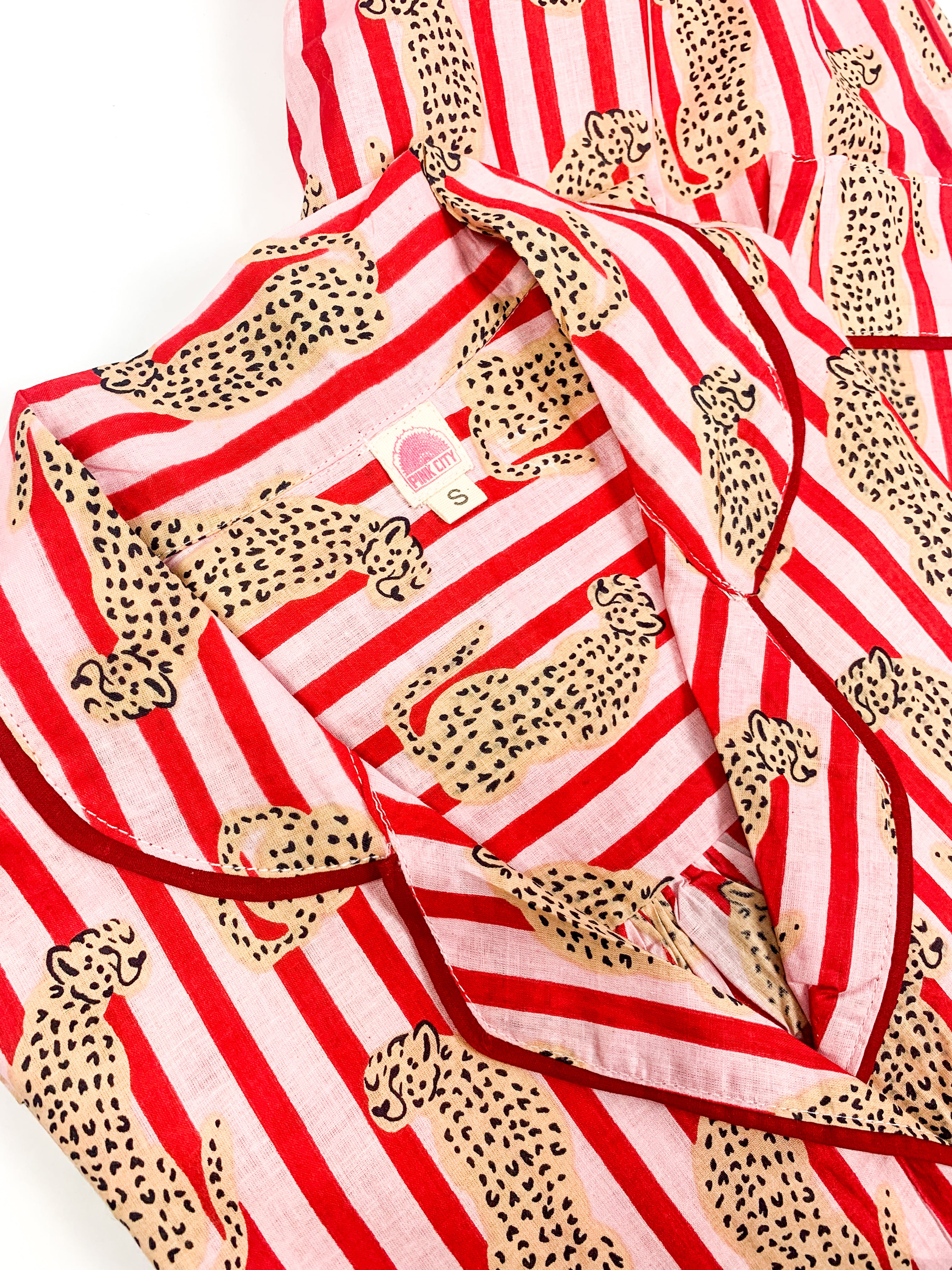 Pink & Red Cheetah Pyjamas