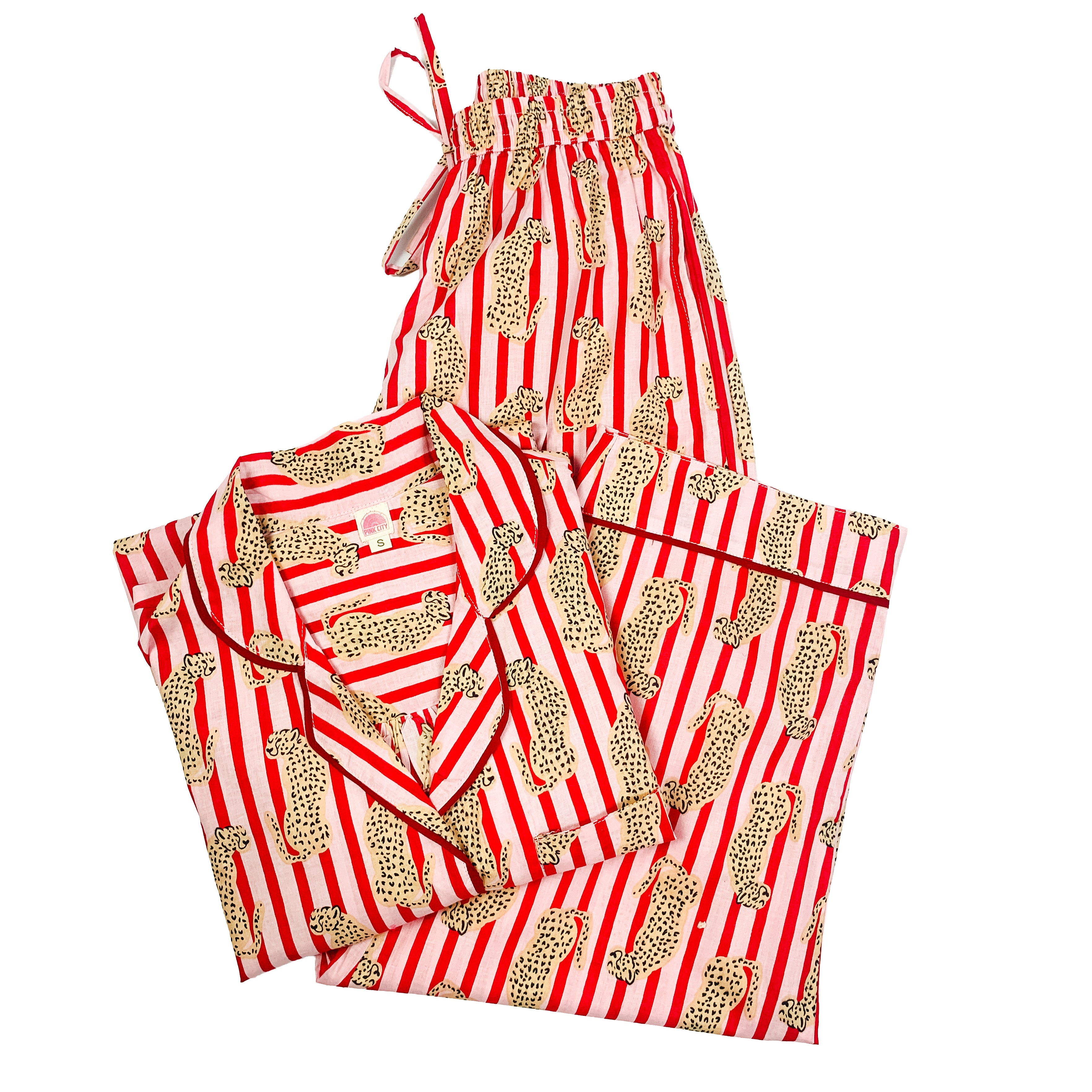 Pink & Red Cheetah Pyjamas