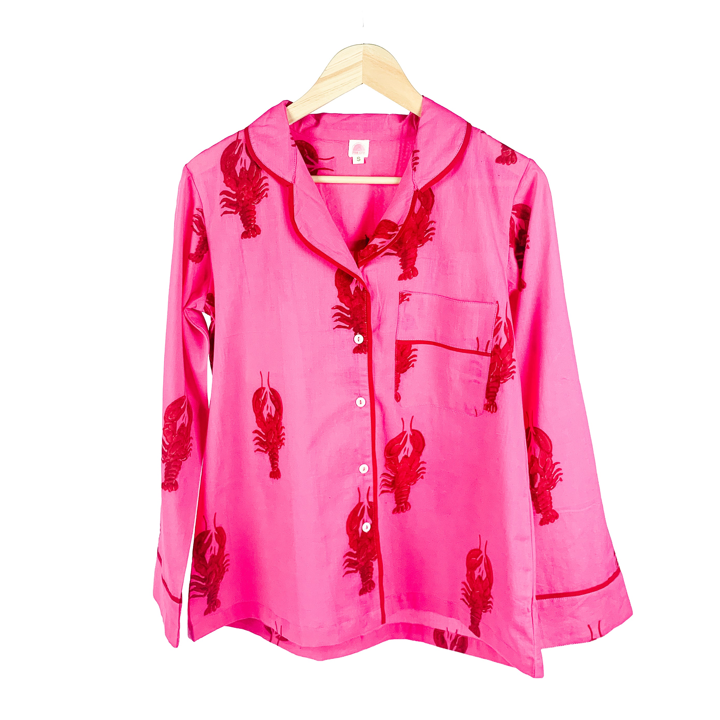 Hot Pink and Red Lobster Pyjamas – Pink City
