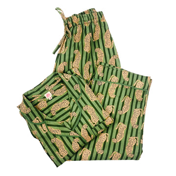 Khaki Green Cheetah Pyjamas