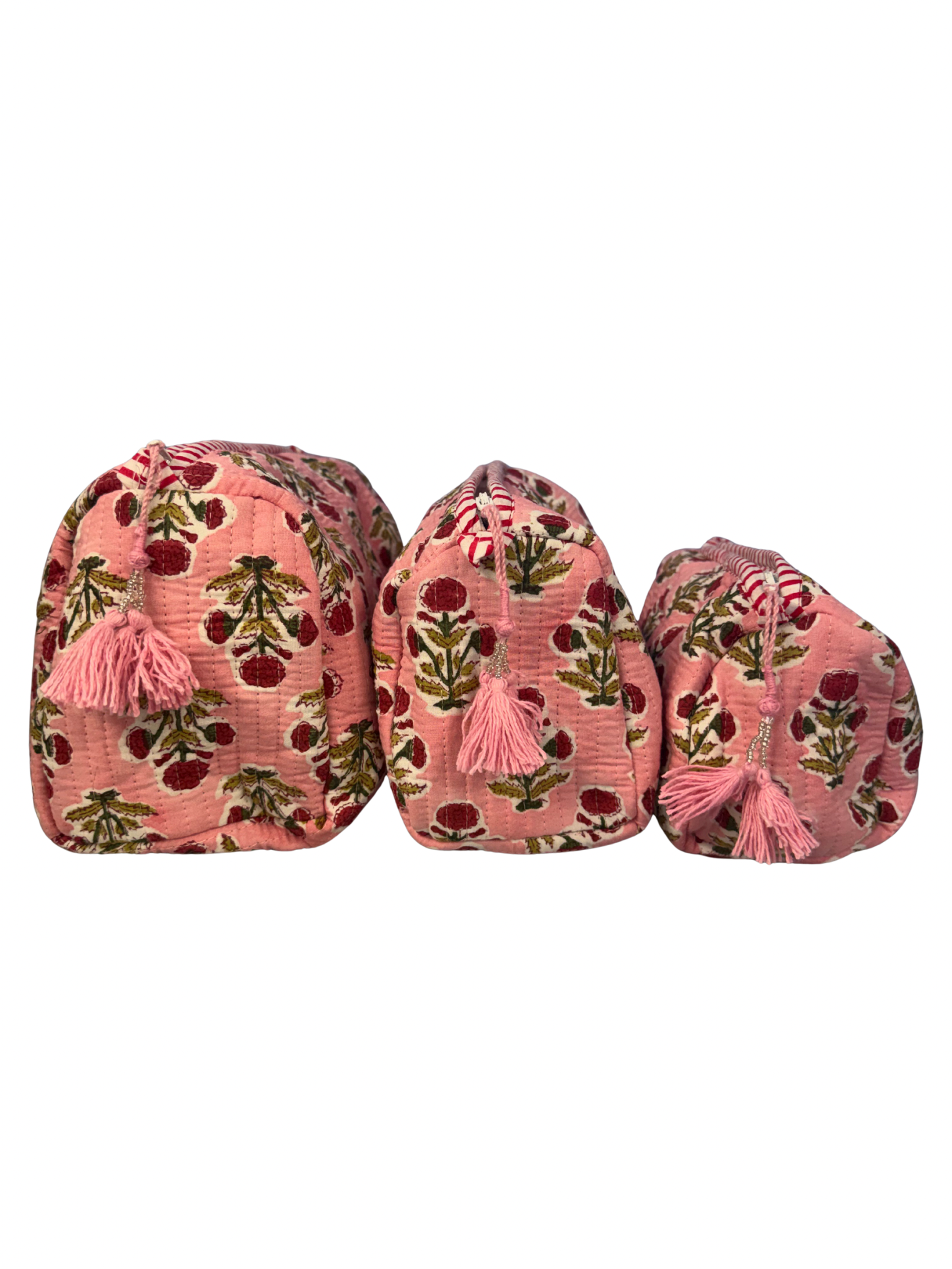 Pink Boota Set of 3 Washbags