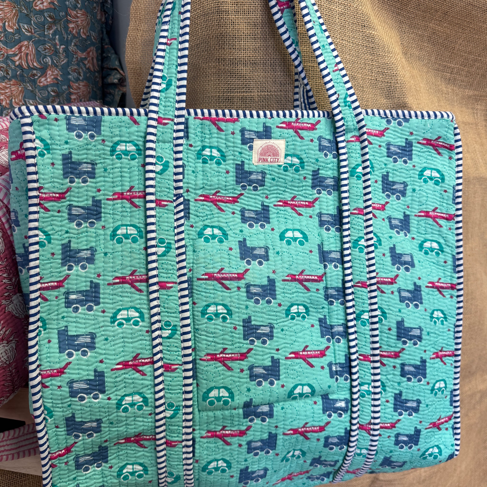 Zipped Zoom Zoom Tote
