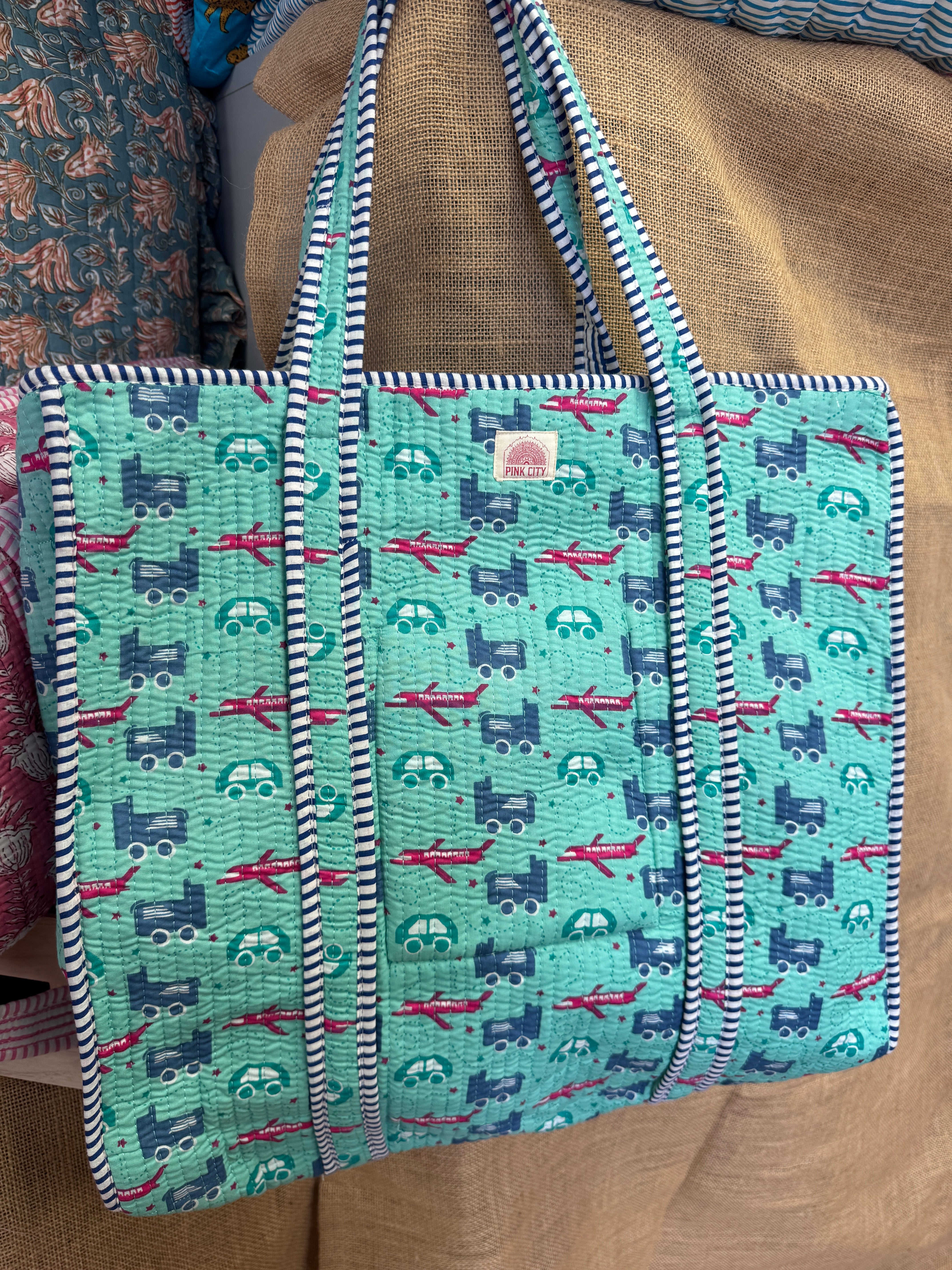 Zipped Zoom Zoom Tote