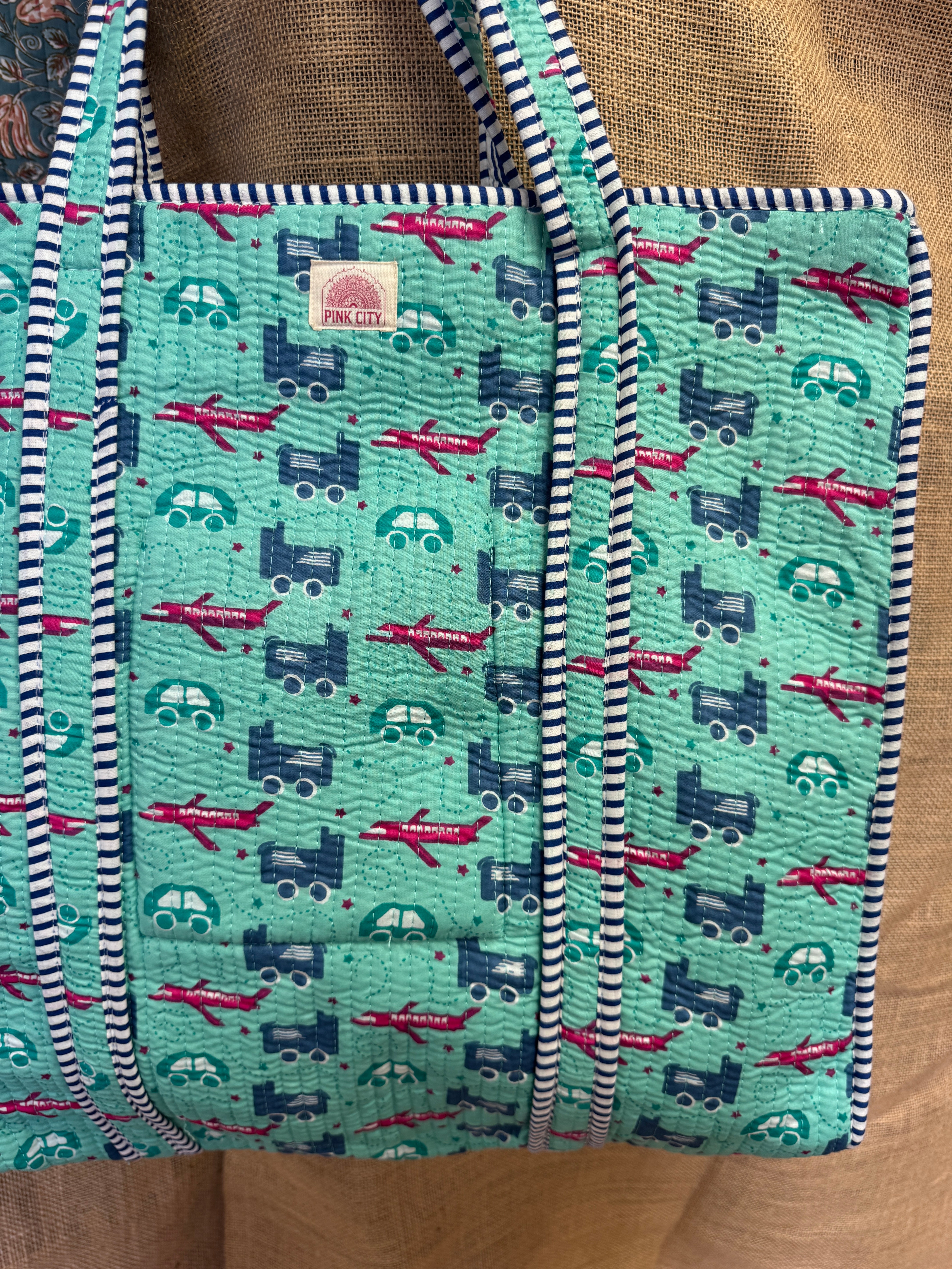 Zipped Zoom Zoom Tote
