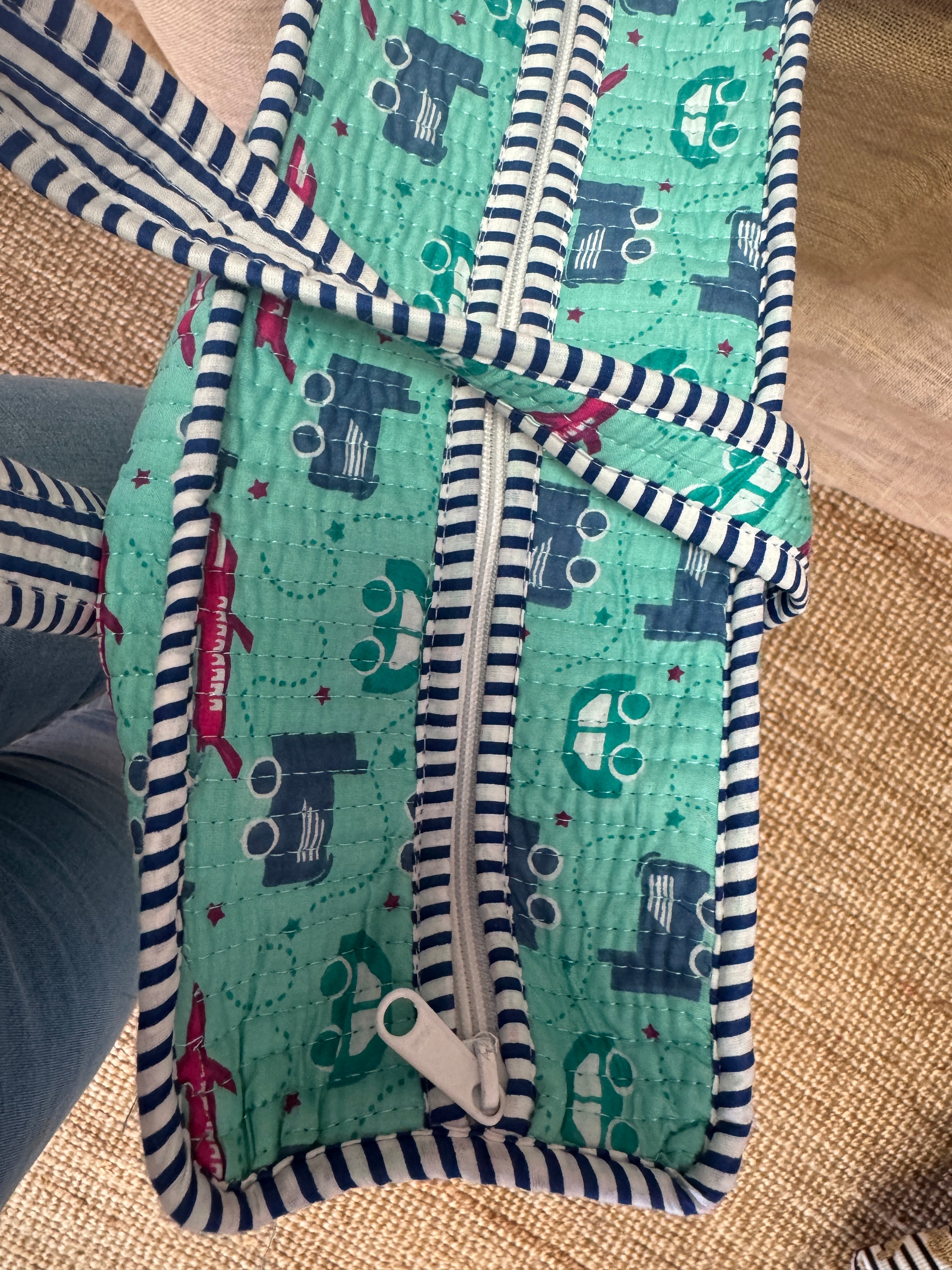Zipped Zoom Zoom Tote