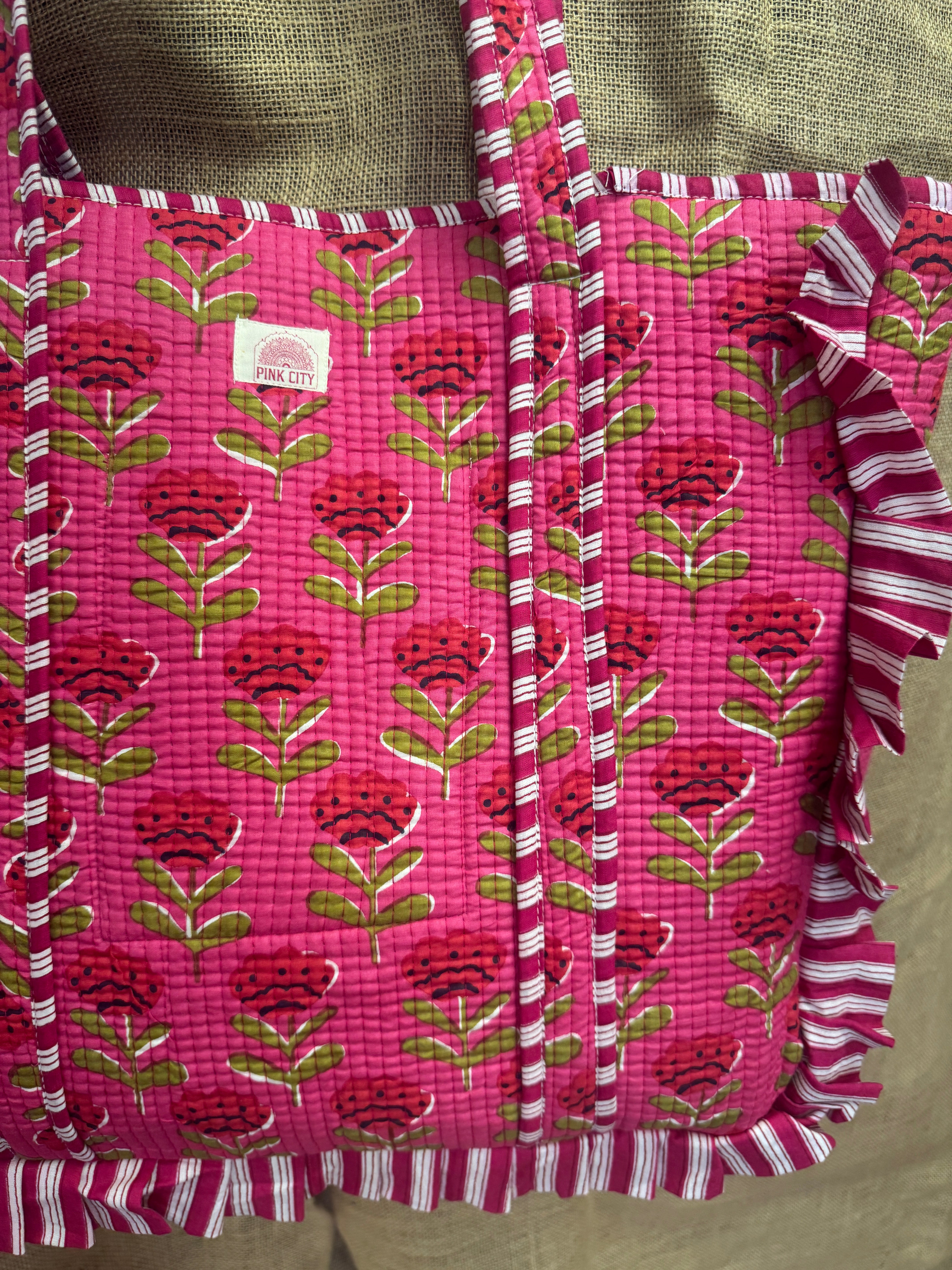 Pink and Red Poppy Frill