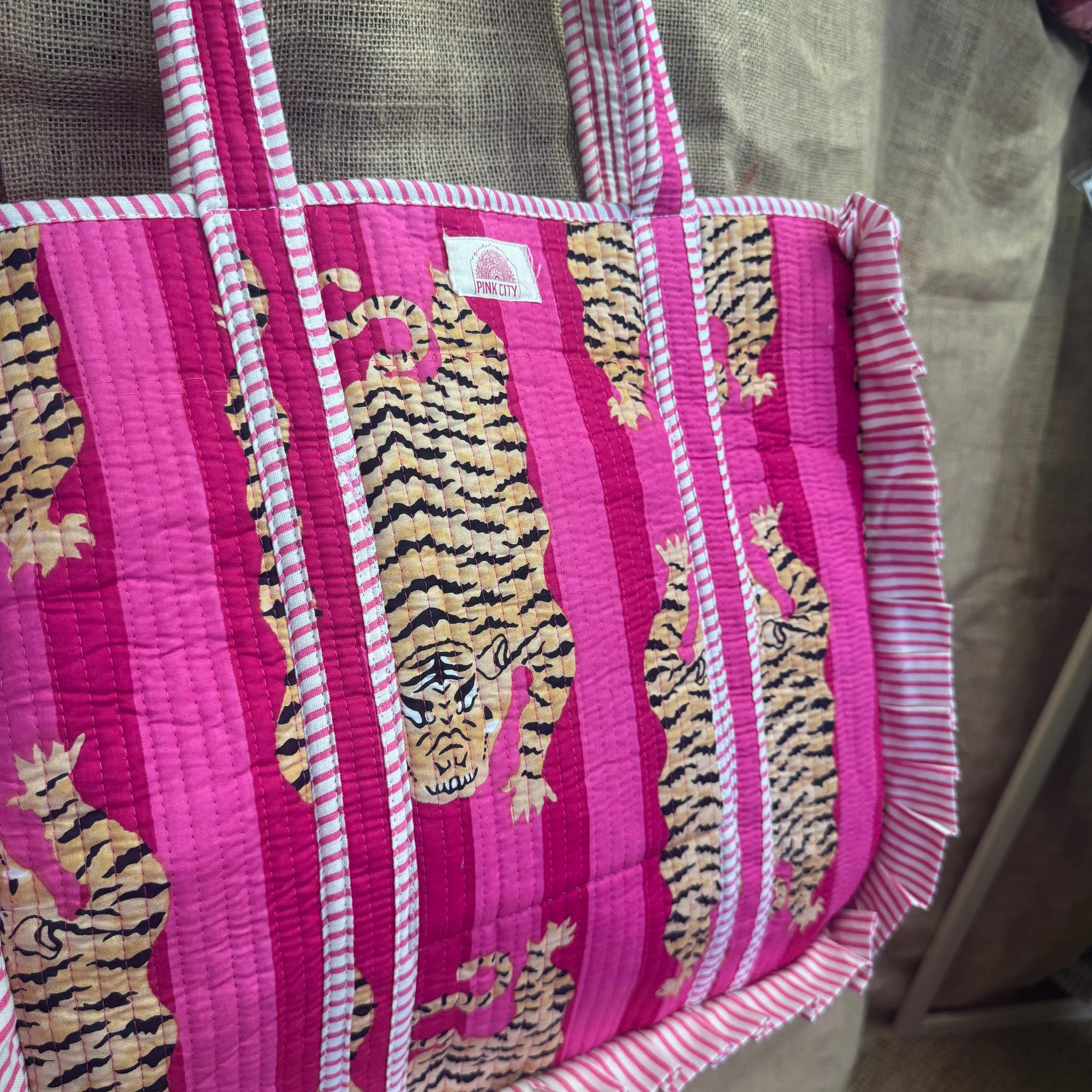 Hot Pink Tibetan Tiger Frill