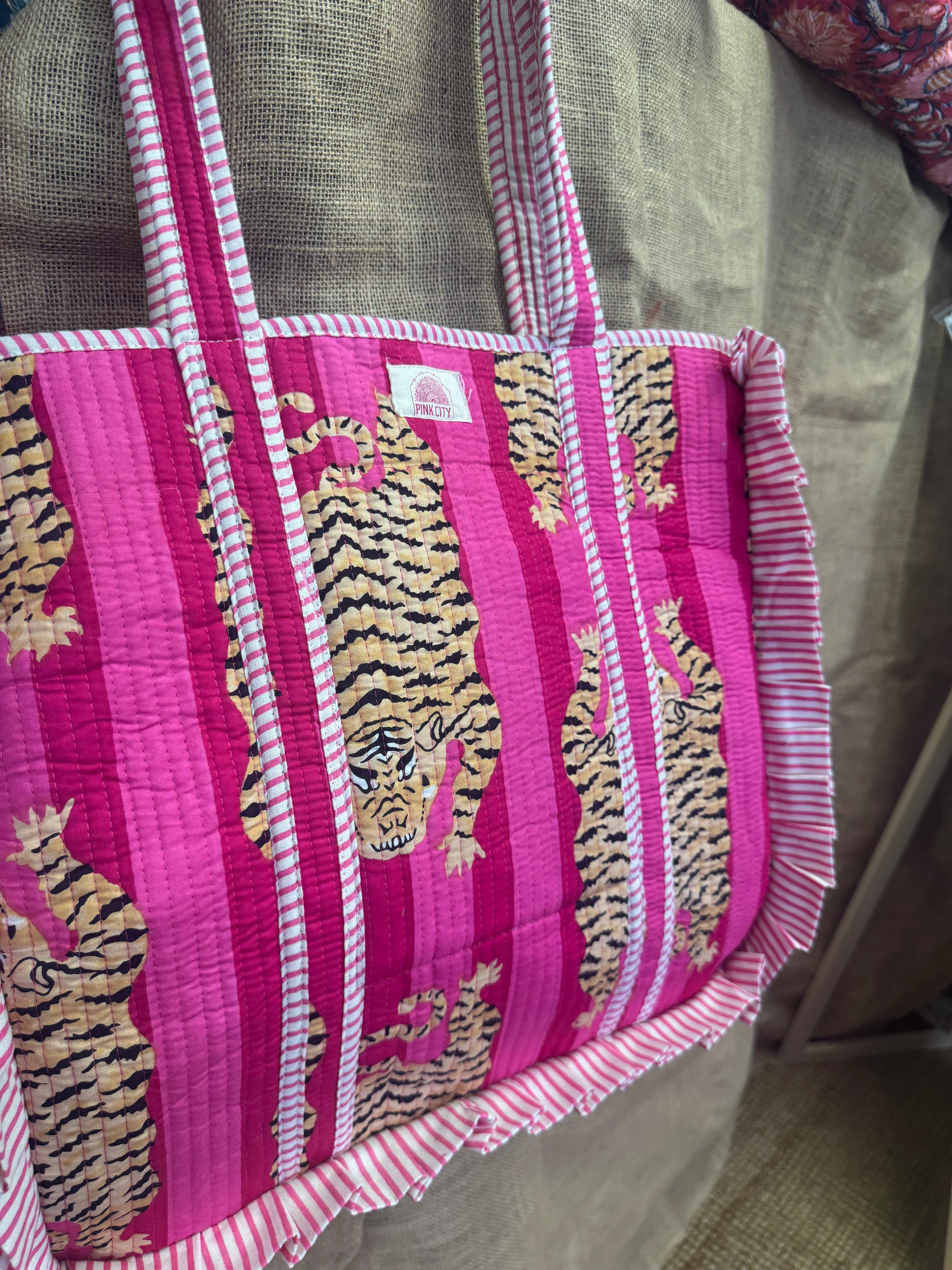 Hot Pink Tibetan Tiger Frill