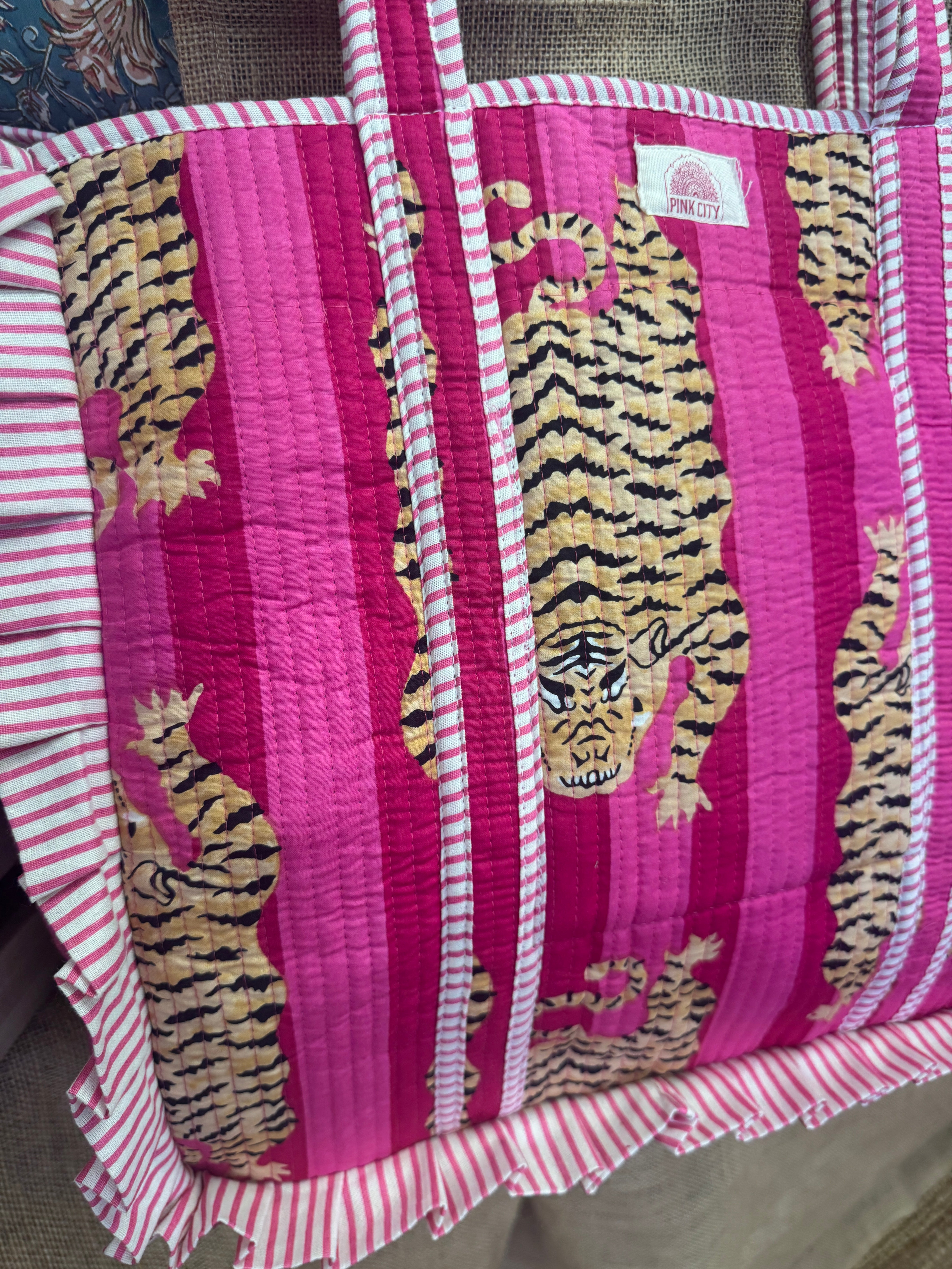 Hot Pink Tibetan Tiger Frill