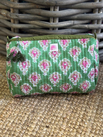 Olive Bloom Set of 3 Washbags